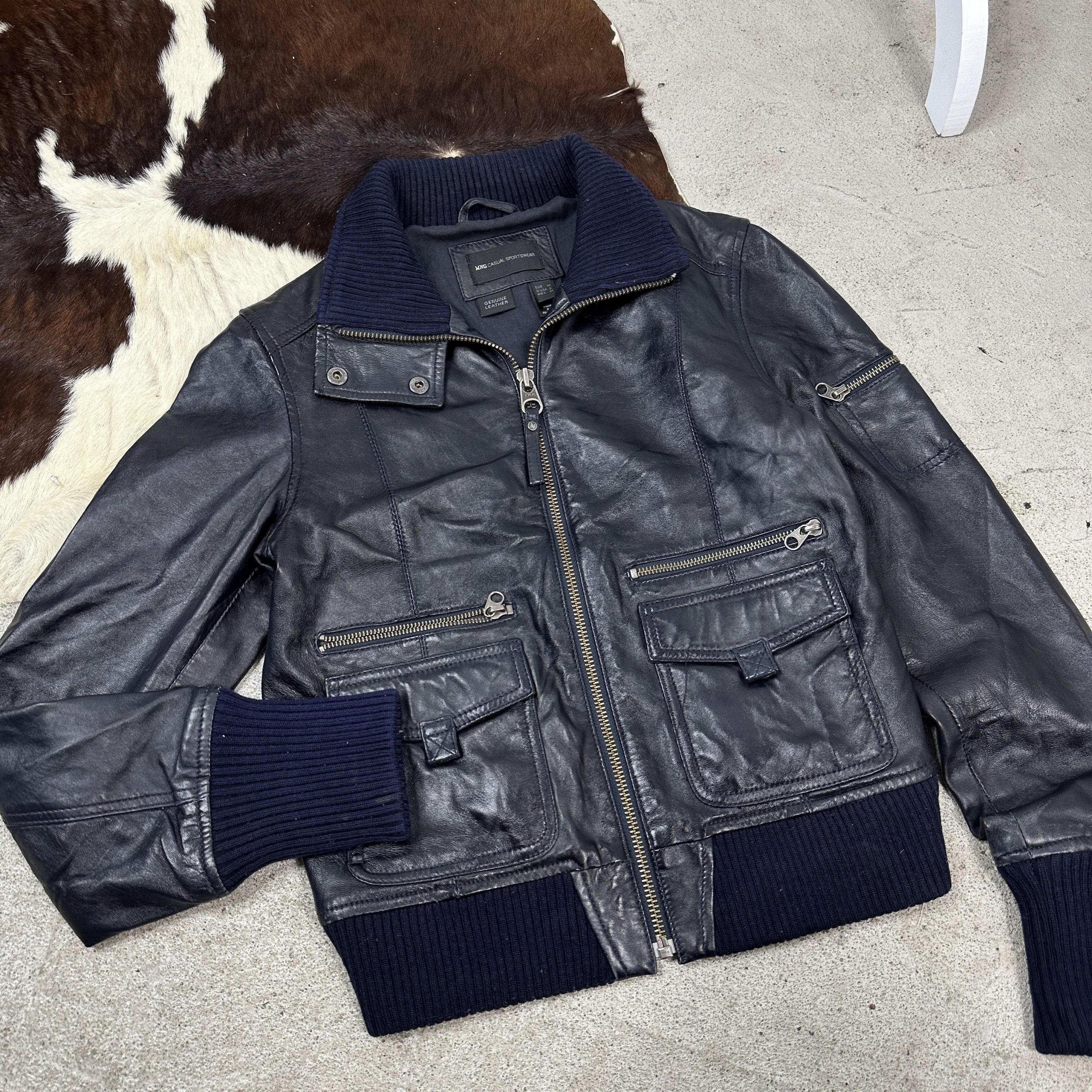 Vintage Vintage Biker Leather Jacket Size US S / EU 44-46 / 1 - 3 Thumbnail