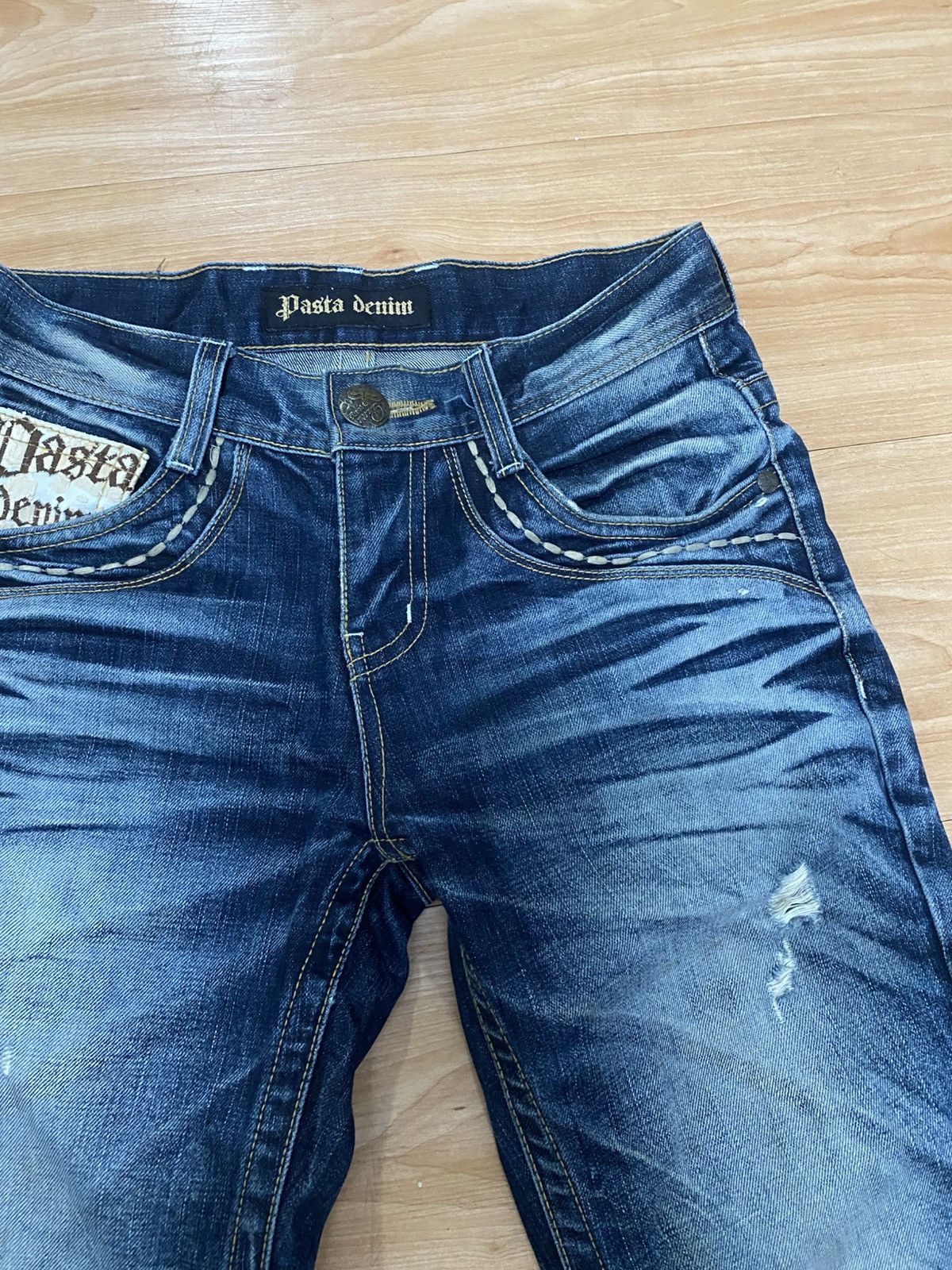GOSTAR DE FUGA × If Six Was Nine × Seditionaries Japanase punk pasta denim straigh cut acid wash LGB style Size US 31 - 5 Thumbnail