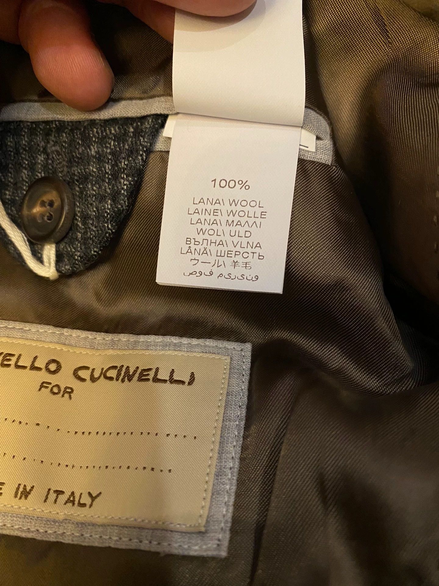 Brunello Cucinelli BRUNELLO CUCINELLI Italian Handmade Wool Blazer Size 50R - 5 Thumbnail