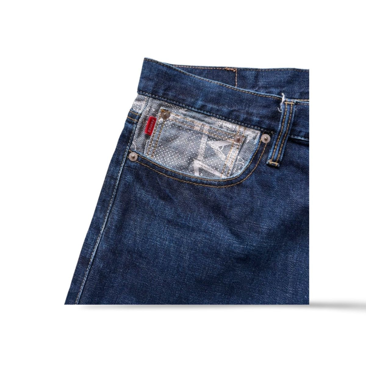 Stussy Vintage Stussy Japan "Increase the Peace" Denim Pants Size US 36 / EU 52 - 5 Thumbnail