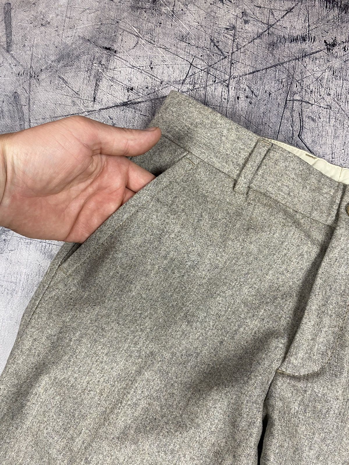 Moncler × Vintage Vintage Moncler Luxury Designer Wool Chino Pants Size 26" / US 2 / IT 38 - 5 Thumbnail