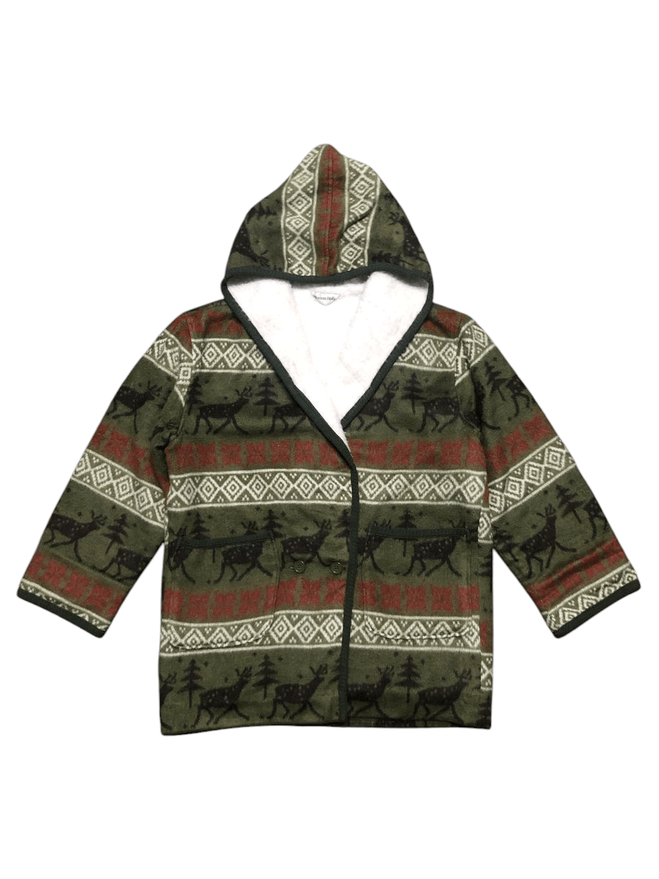 Japanese Brand Vtg Roman Rolle Hooded Native Wool Jacket