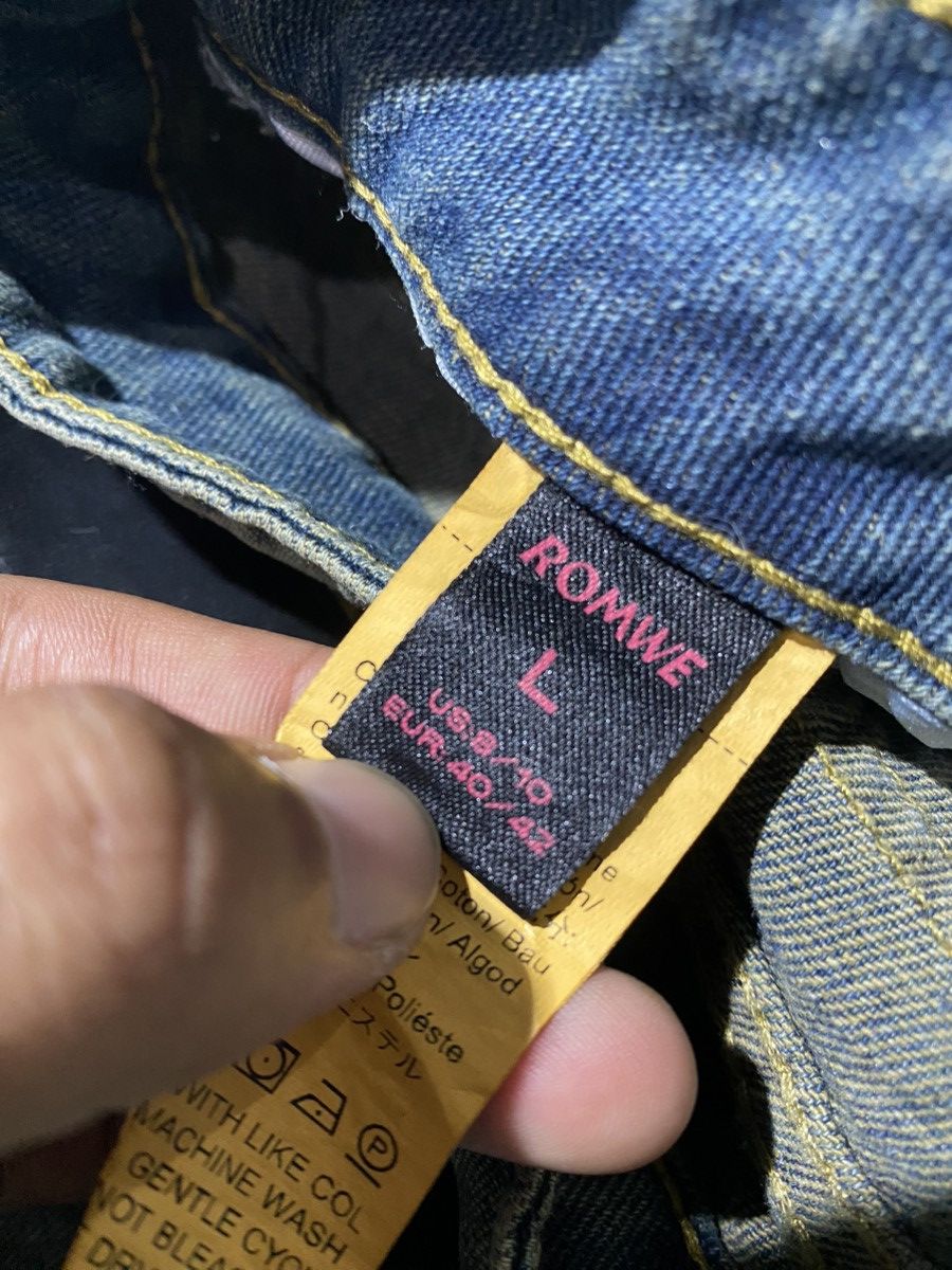 Kapital 2000s Romwe - Skull Mudwash Flared Denim Size US 31 - 12 Thumbnail