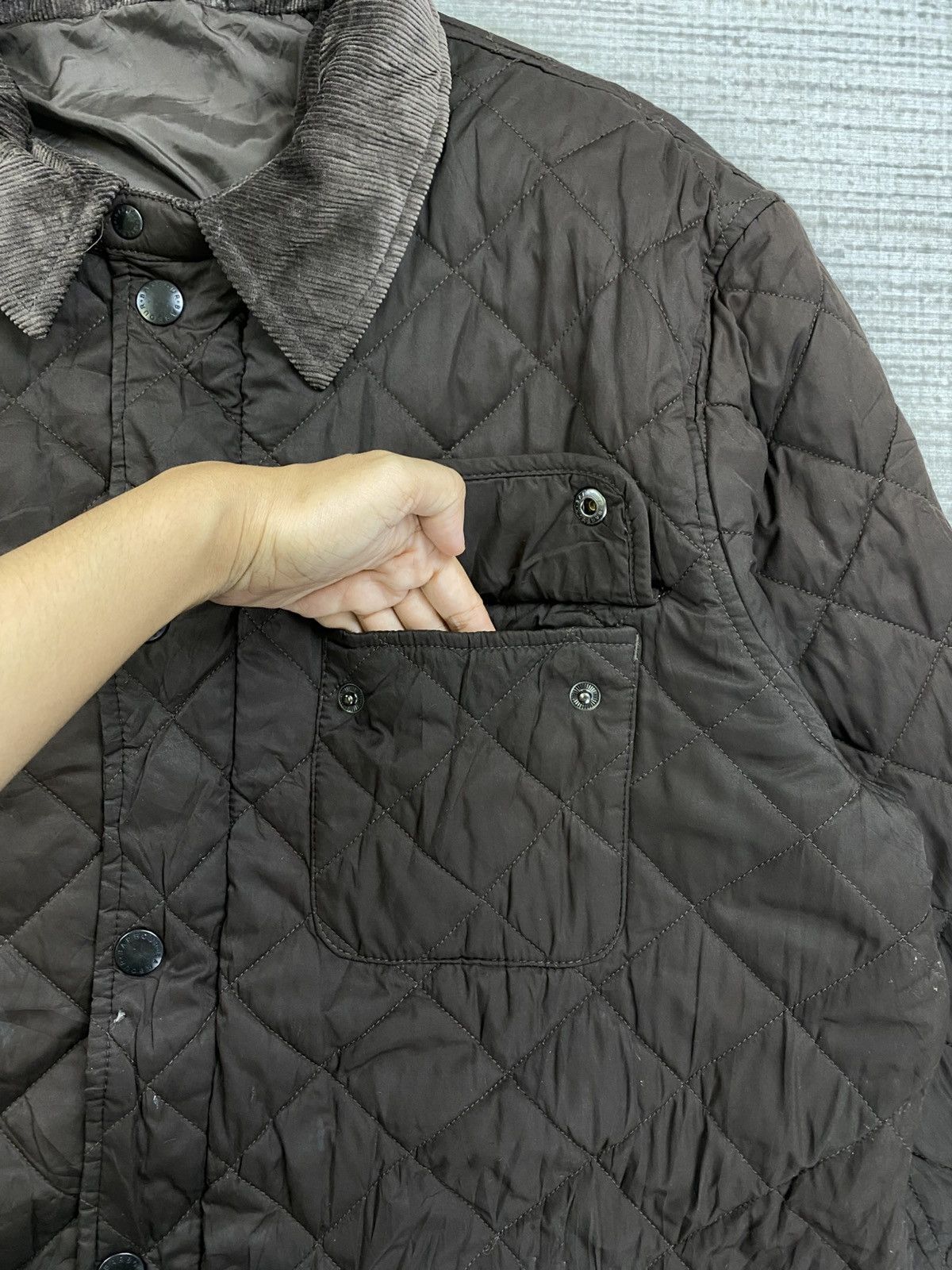 Barbour × Vintage Vintage Barbour Mat Barnes Quilted Jacket Size US XL / EU 56 / 4 - 10 Thumbnail