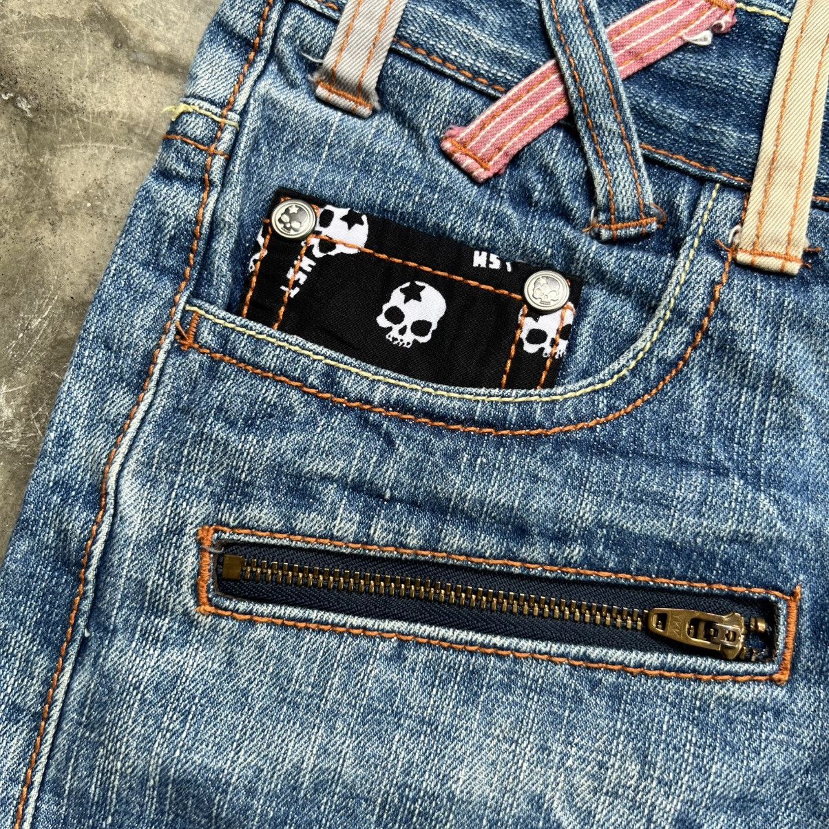 Hysteric Glamour 2000s Ba-Tsu Studio Vkei Style Double Waist Faded Jeans Size US 28 / EU 44 - 5 Thumbnail