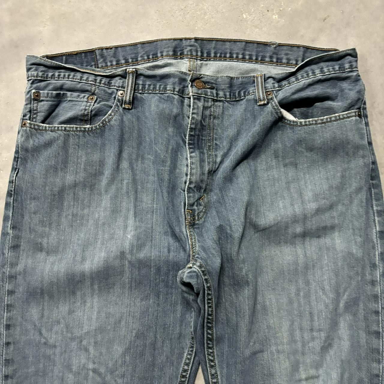 Levi's × Vintage Crazy Vintage Y2K/2000s Baggy Grunge Dark Wash Levi’s Skater Denim Jeans! Size US 40 / EU 56 - 5 Thumbnail