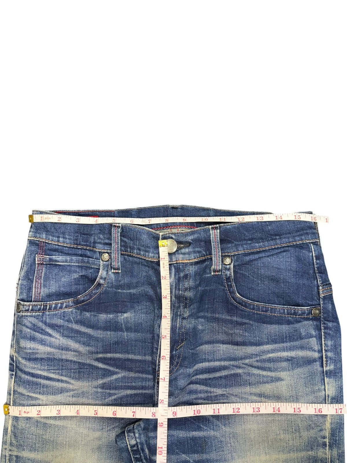 Edwin Vintage Edwin Blue Trip Mud Wash Distressed Jeans Size 32" / US 10 / IT 46 - 6 Thumbnail