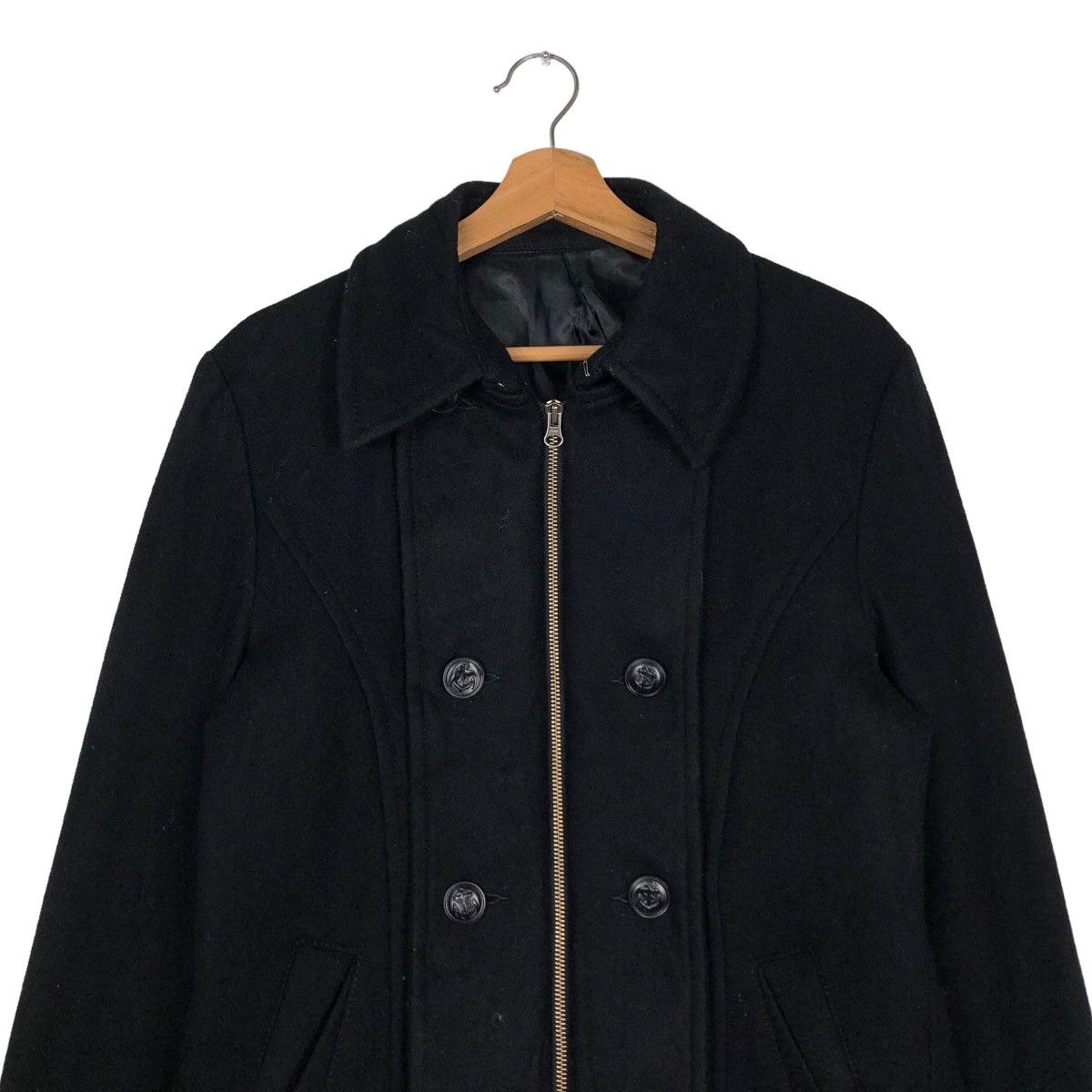 Hysteric Glamour 🔥Vintage Biker Jacket Double Collar Wool PPFM Japan Made Size US L / EU 52-54 / 3 - 3 Thumbnail