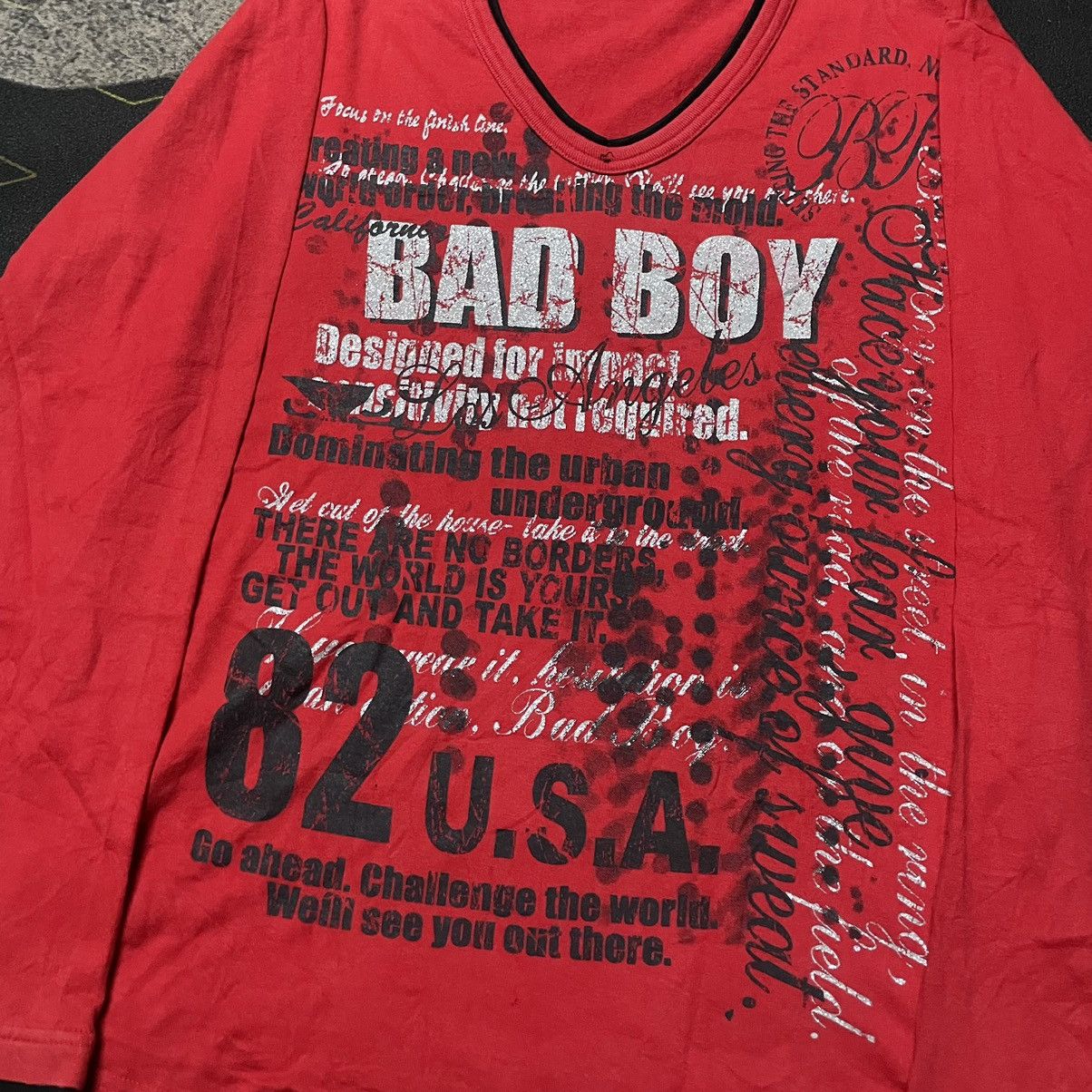 Vintage 💥Y2k BadBoy Longsleve Tees Hiphop Style 🔥 Size US L / EU 52-54 / 3 - 3 Thumbnail
