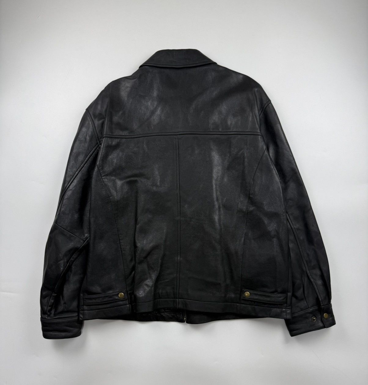 Balenciaga Vintage Balenciaga Zip Up Leather Jacket Size US L / EU 52-54 / 3 - 2 Thumbnail