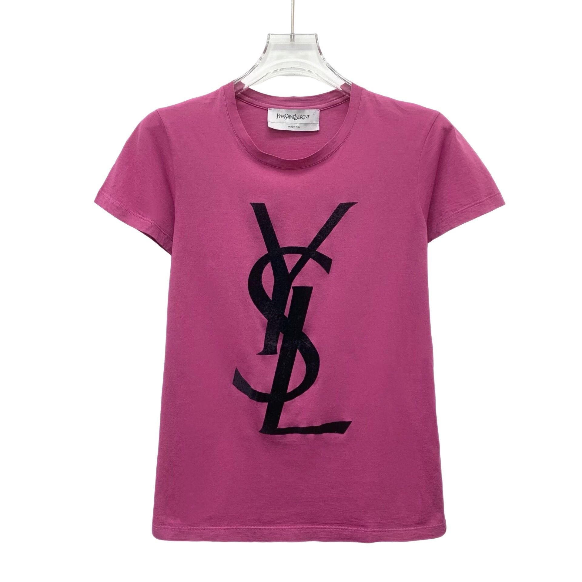 Yves Saint Laurent Yves Saint Laurent Logo Print T-Shirt fr 34 Size XS / US 0-2 / IT 36-38 - 1 Thumbnail