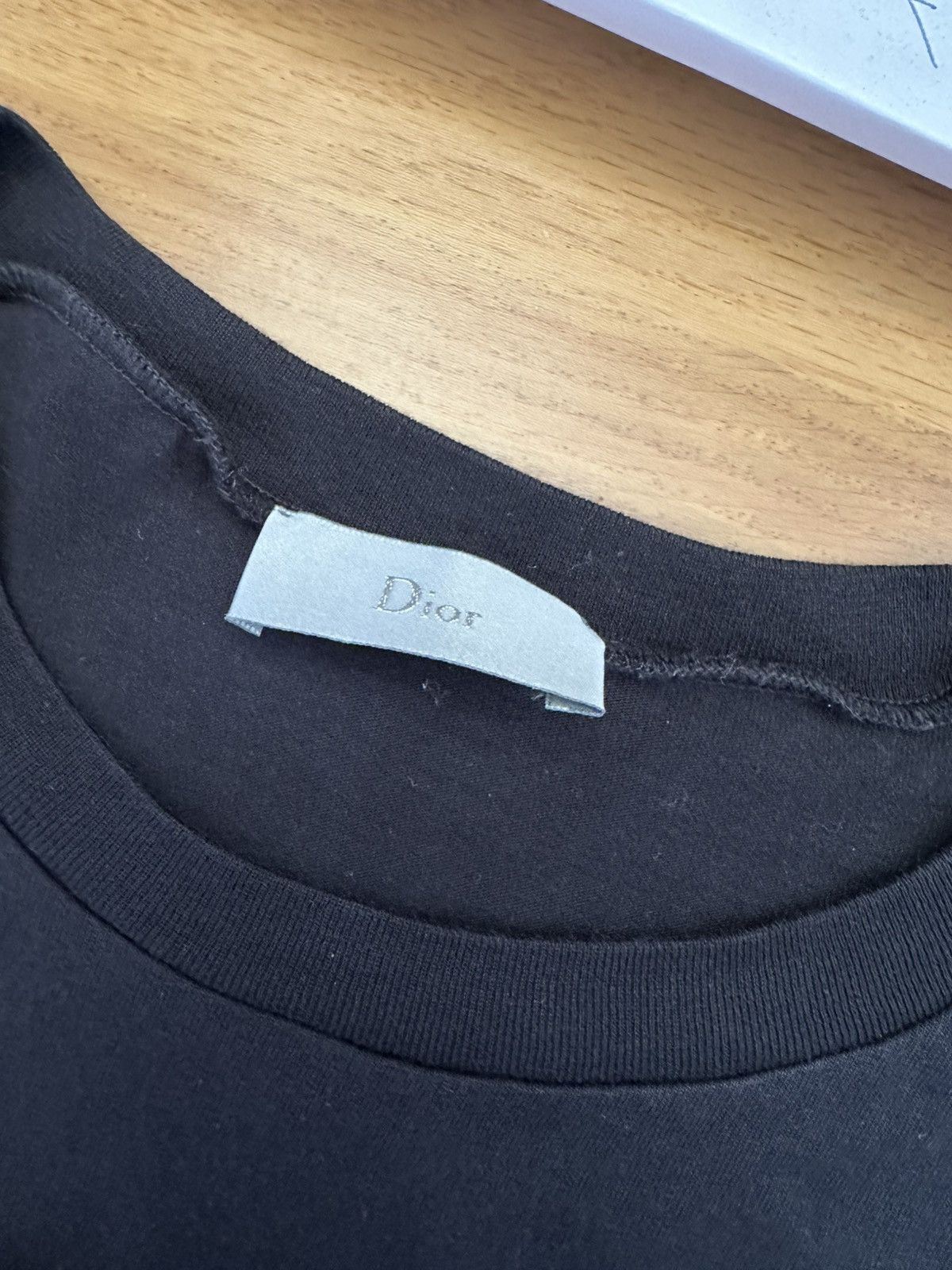 Dior T-Shirt with Bee Embroidery Black Cotton Jersey Size US XS / EU 42 / 0 - 3 Thumbnail