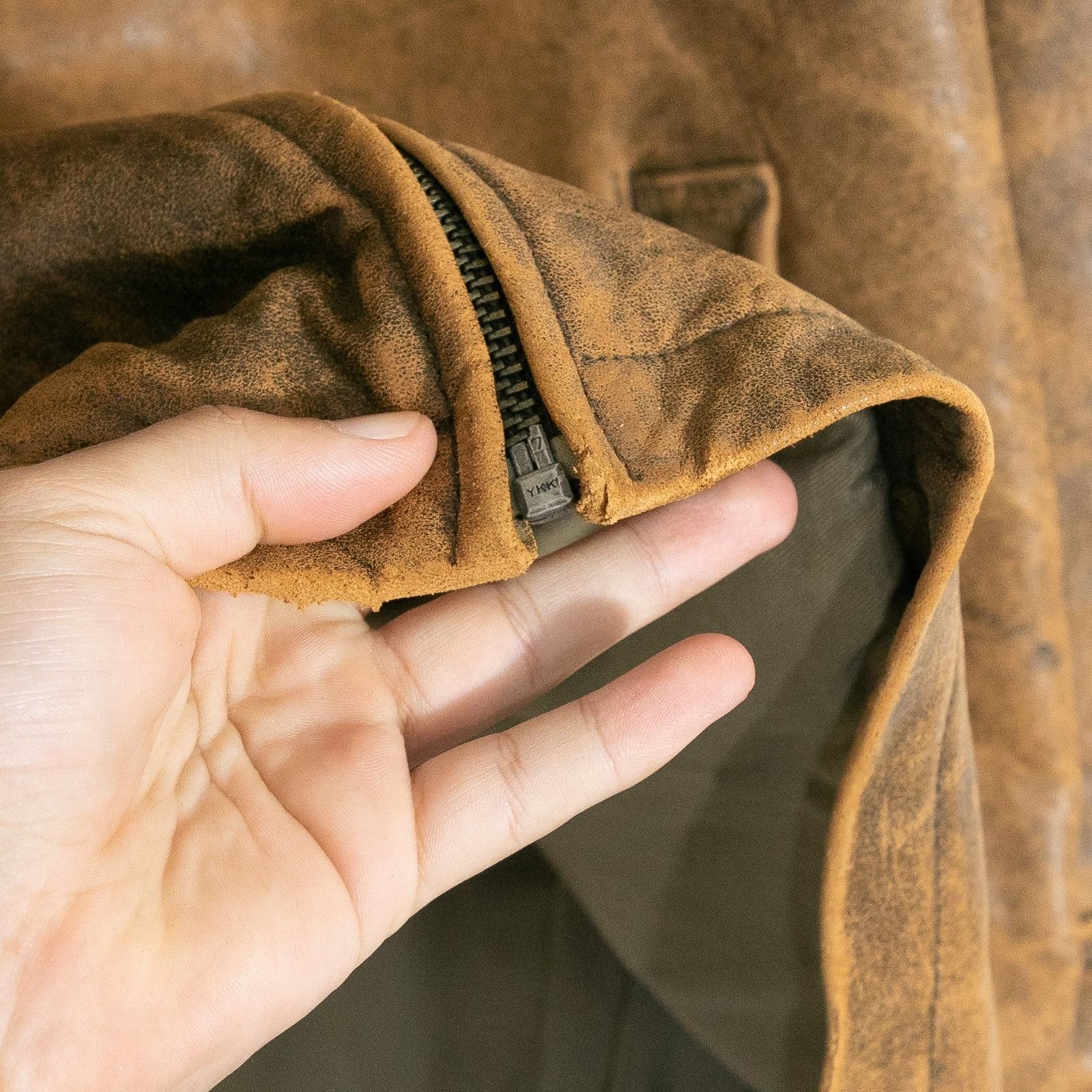 Wilsons Leather Vintage Wilsons Leather Brown Leather Jacket Mens XL Patina Size US XL / EU 56 / 4 - 10 Thumbnail