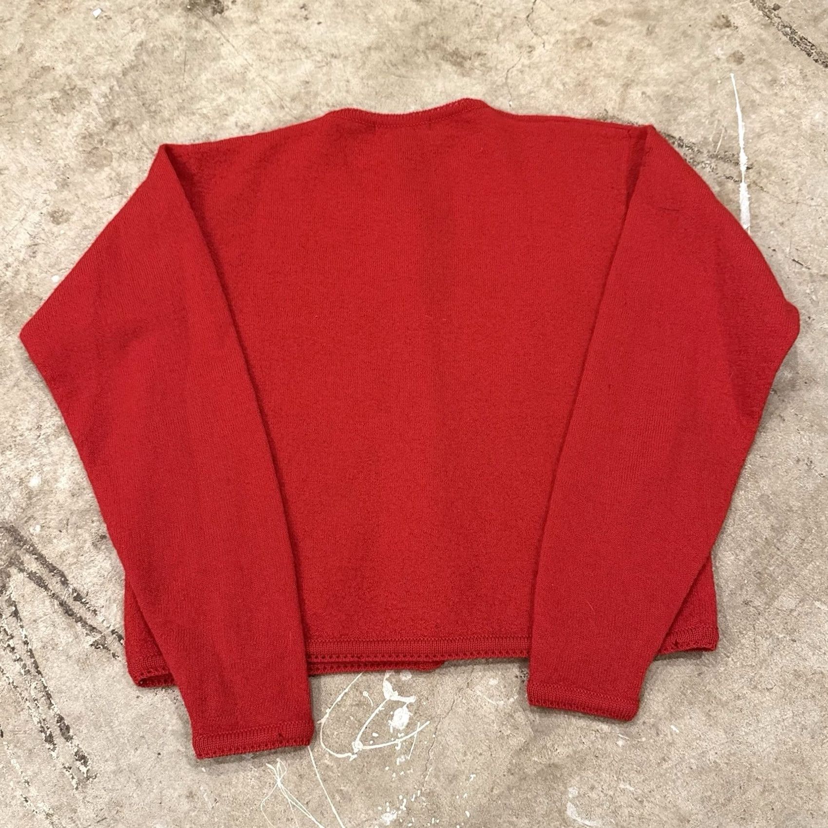 Vintage VINTAGE J.G. Hook Sweater Cardigan Red Womens Small Wool Button Up Knit, Round Neck, Regular Fit, All Seasons, Pockets, Preppy, HK VTG Size S / US 4 / IT 40 - 2 Thumbnail