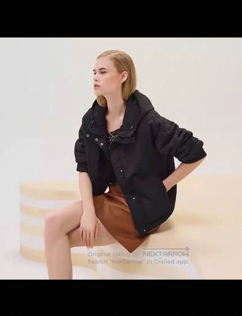 Hermes Hermes Black Lightweight Comfortable Quilted Hooded Thin C Size XS / US 0-2 / IT 36-38 - 5 Thumbnail