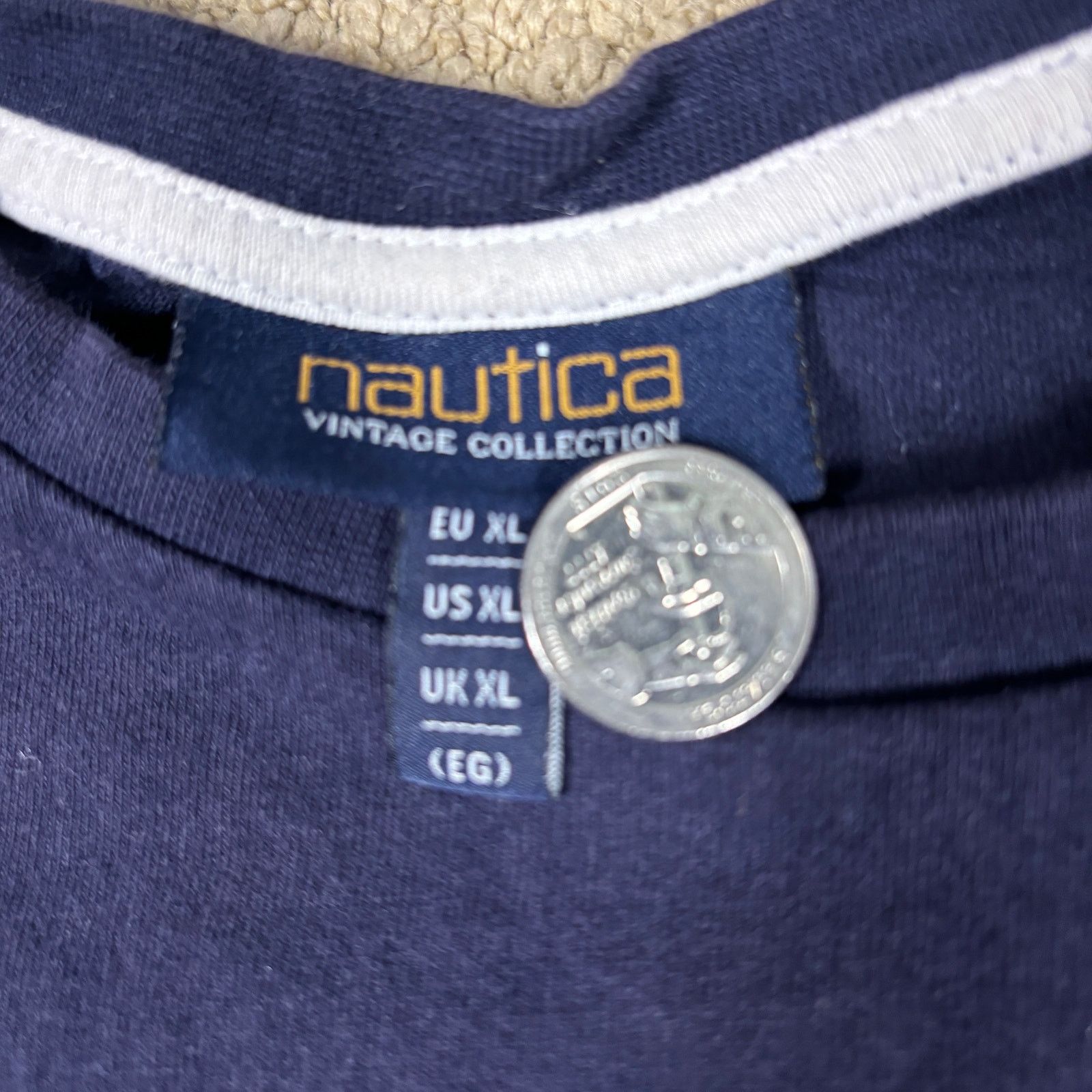 Nautica y2k 2000s nautica jeans vintage collection navy blue tshirt Size US XL / EU 56 / 4 - 4 Thumbnail