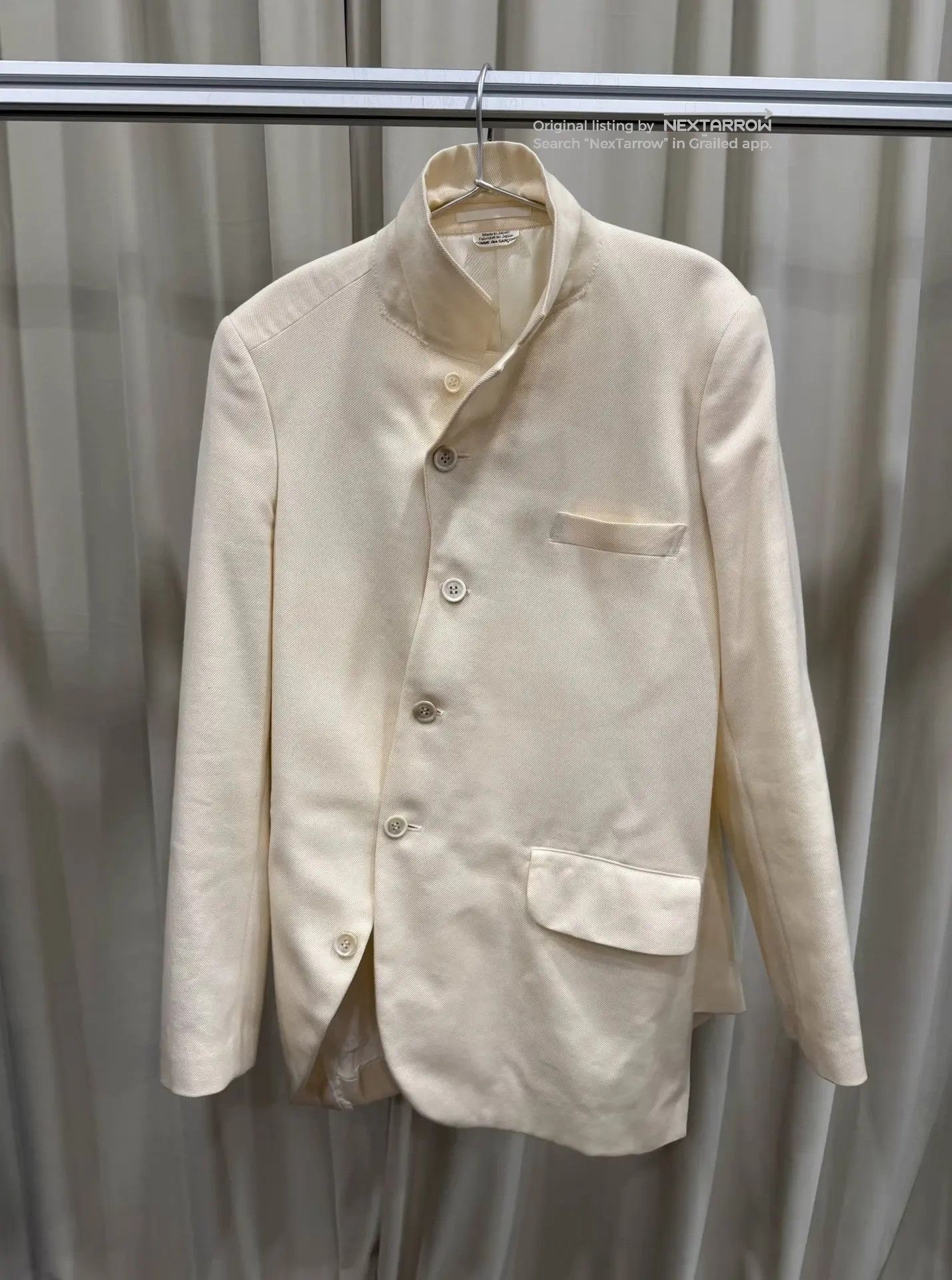 Comme Des Garcons Cdg 21fw Irregular Blazer Xmmm4 in White, Men's (Size Xs)