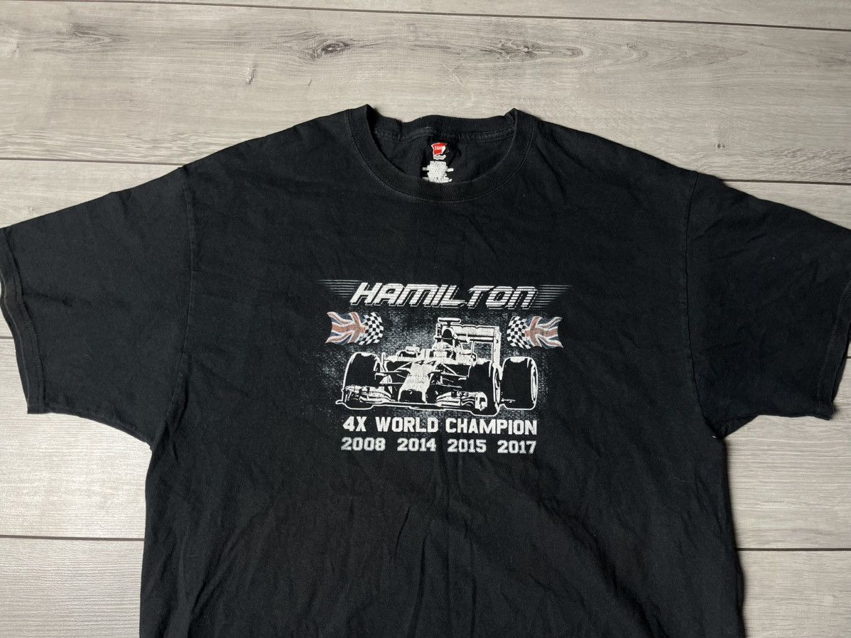 Formula 1 Lewis Hamilton tshirt champions 4x formula 1 size XLarge Size US XL / EU 56 / 4 - 3 Thumbnail