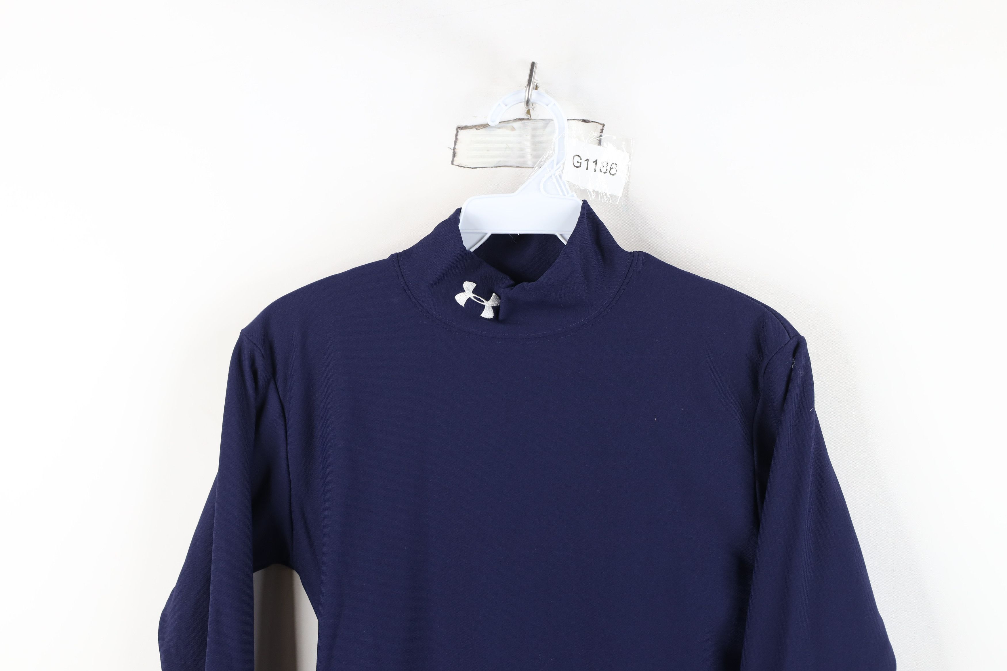 Under Armour Under Armour Compression Mock Neck Training T-Shirt Blue Size US S / EU 44-46 / 1 - 2 Thumbnail