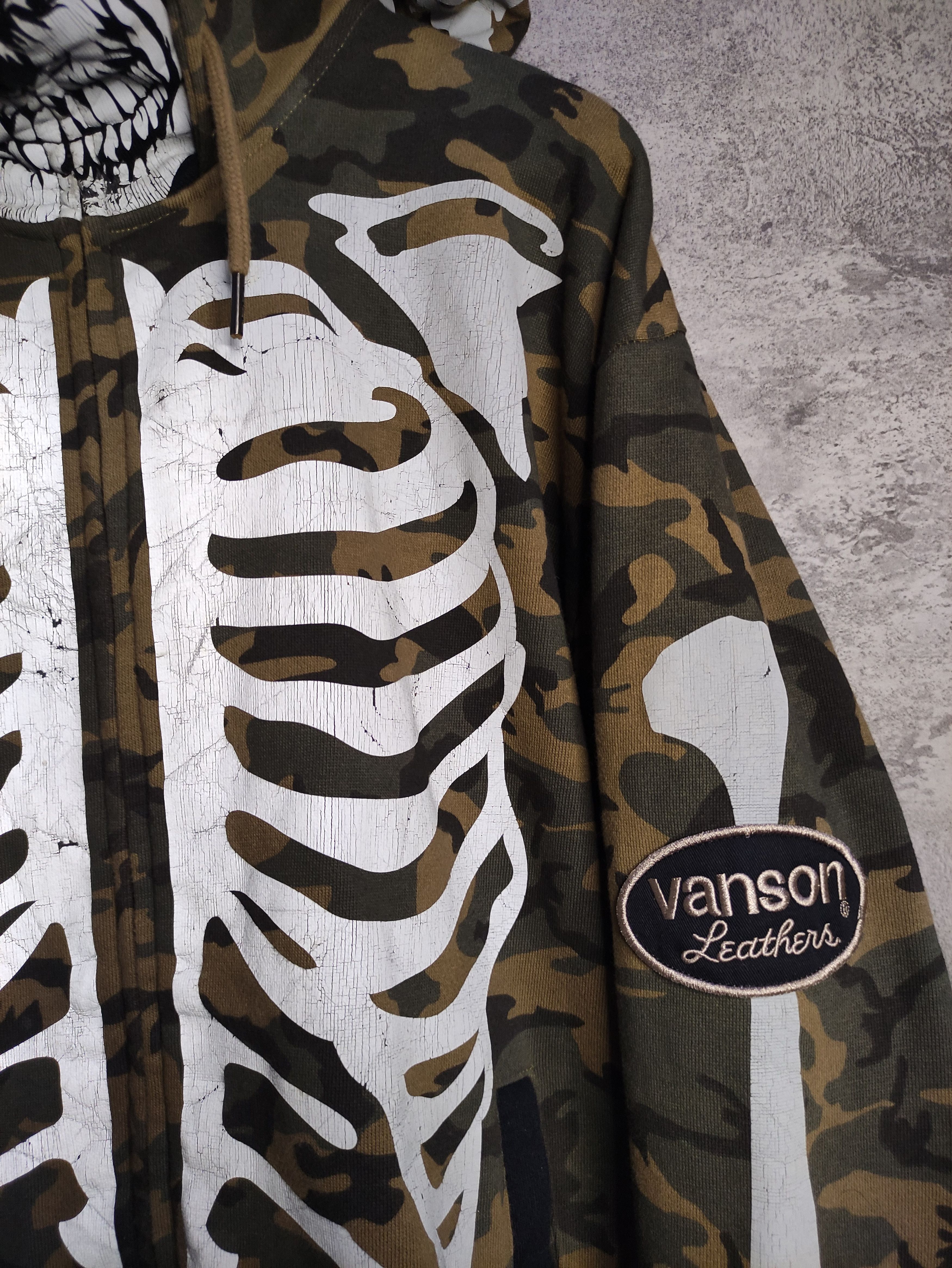 Bones × Vanson Leathers Vintage Rare - Vanson Bones Skeleton Camo Size US XXL / EU 58 / 5 - 12 Thumbnail
