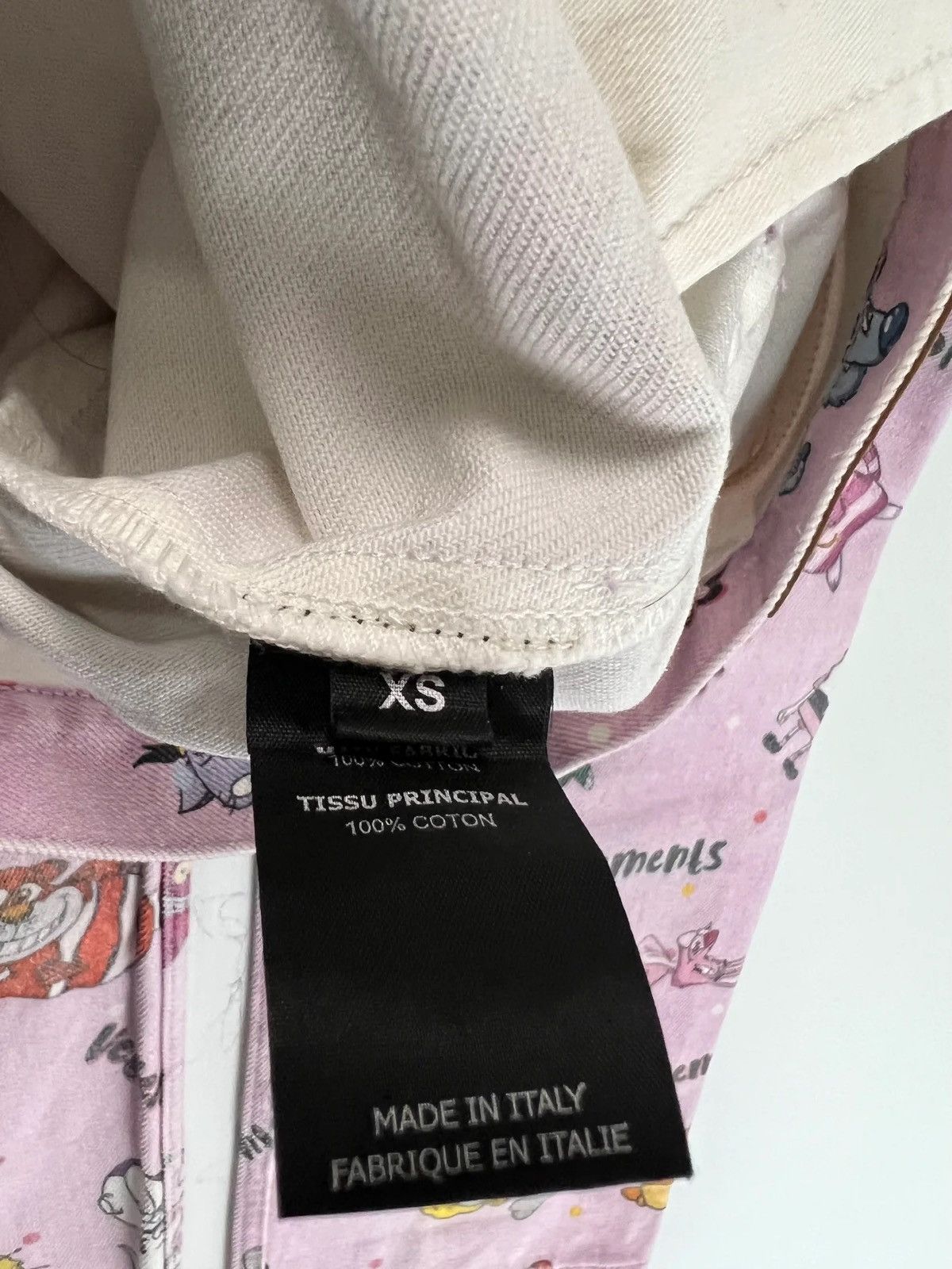 Vetements VETEMENTS SS20 RUNWAY COMIC CLUSTERFUCK JEANS IN PINK SZ:XS Size US 31 - 9 Thumbnail