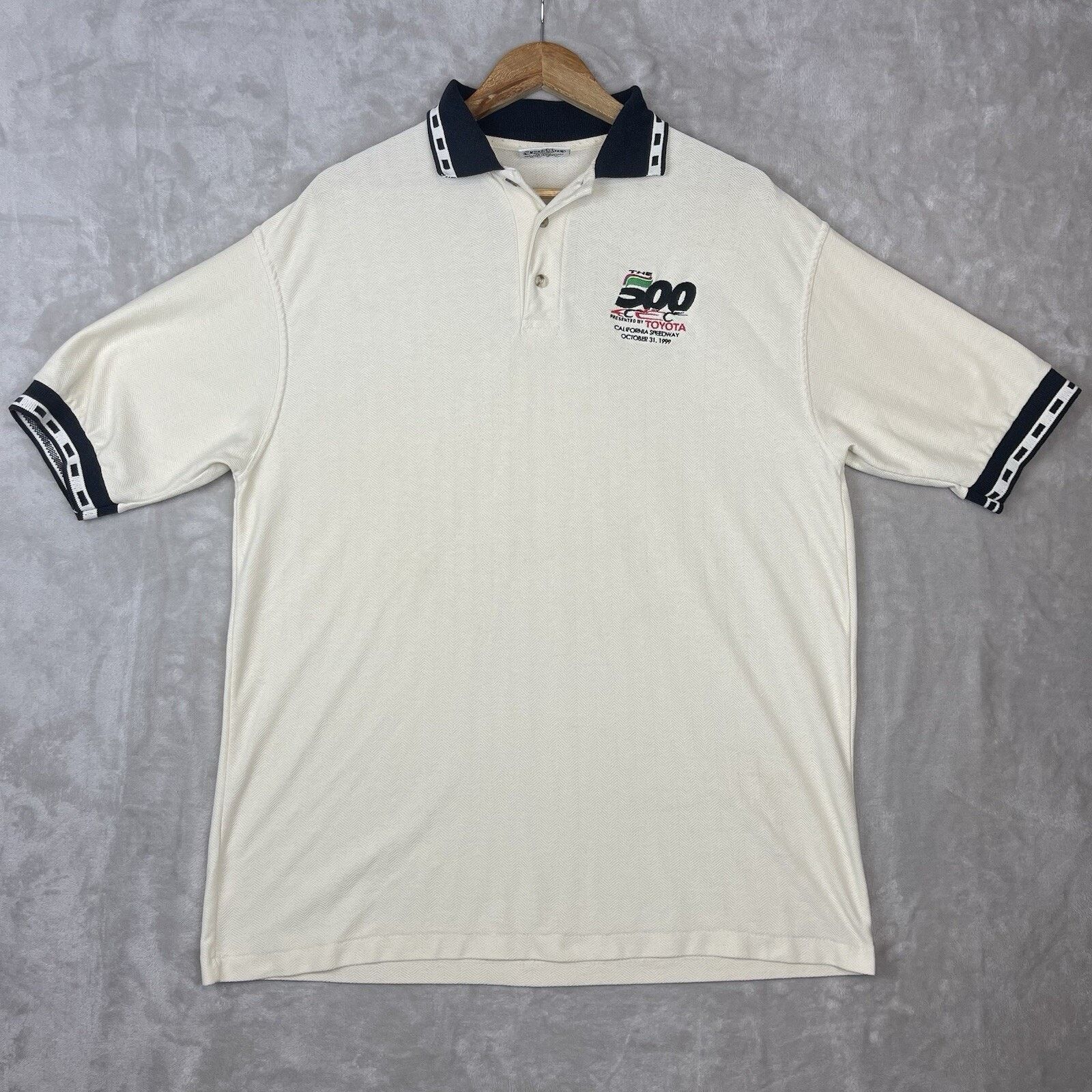 Other 1999 Toyota California Speedway 500 Promo Herringbone Polo Size US XL / EU 56 / 4 - 2 Thumbnail