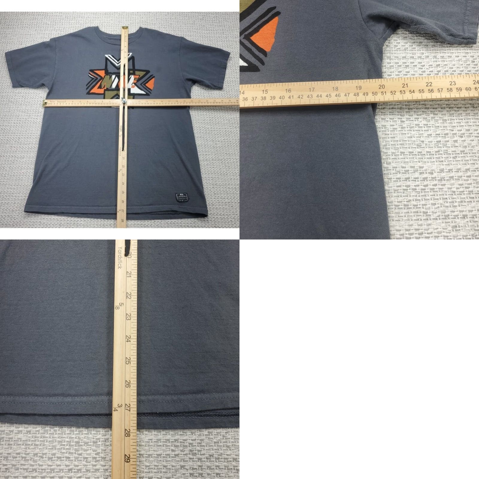 Nike Nike Graphic Tee shirt Adult M Short Sleeve Gray Regular Fit Swoosh T-Shirt Mens Size US M / EU 48-50 / 2 - 8 Thumbnail