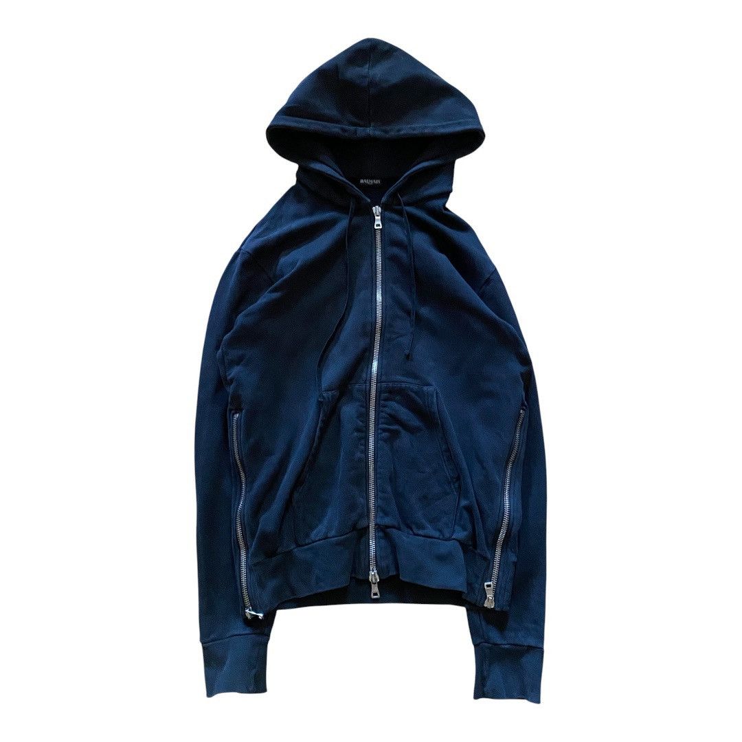 Balmain Balmain Side Zipper Hoodie | Grailed