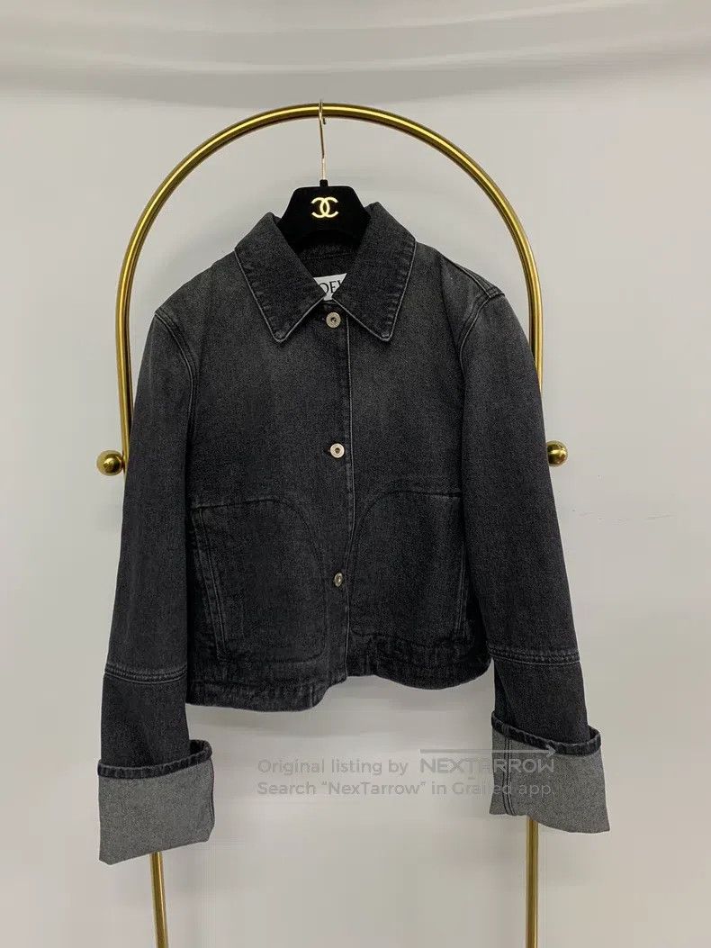 Loewe Loewe Classic style black and gray washed denim jacket Size XS / US 0-2 / IT 36-38 - 1 Thumbnail