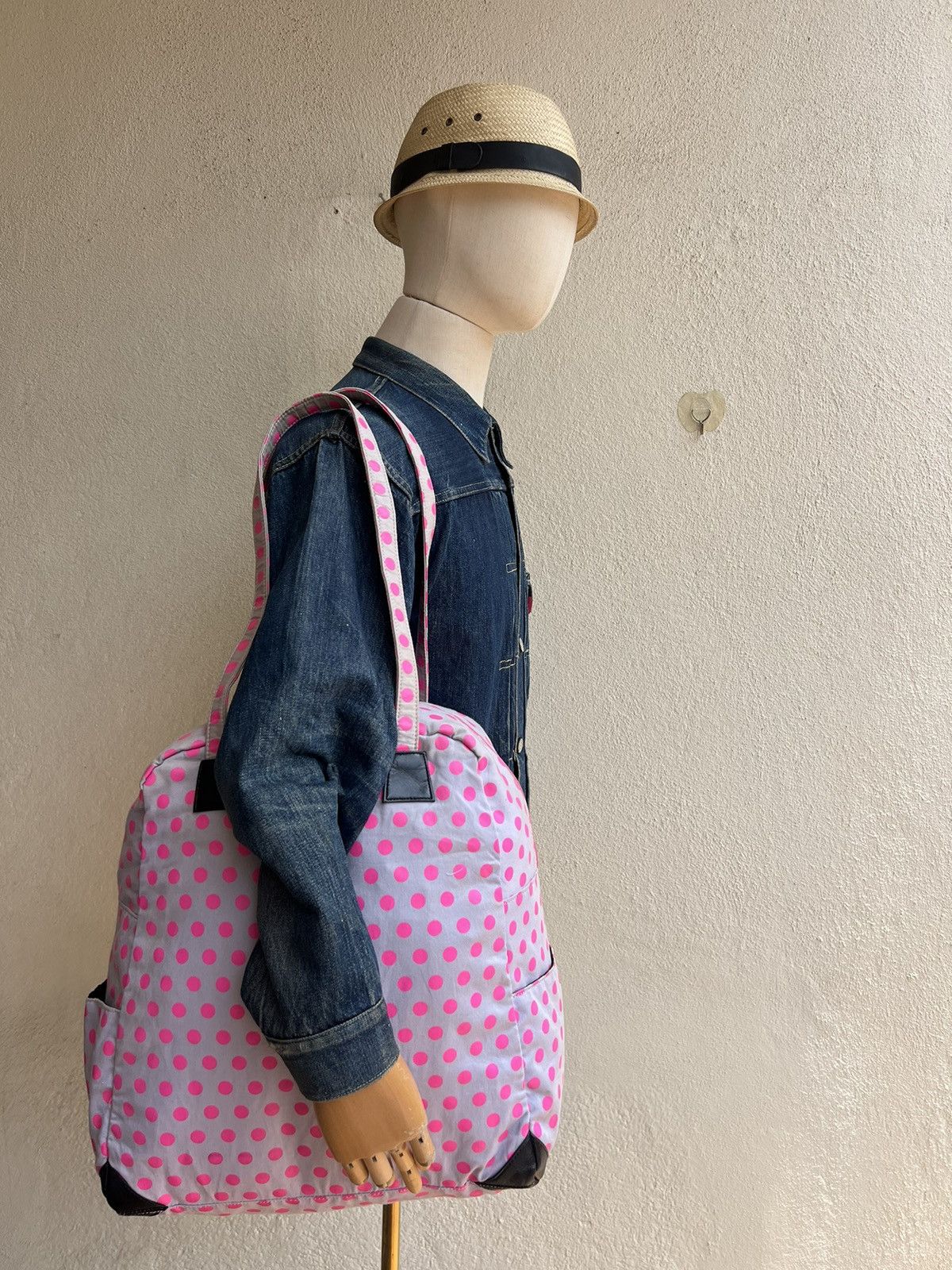 20471120 Milk Boy Japan Muddy Pink Polka Dot Bag Tote Size ONE SIZE - 1 Thumbnail