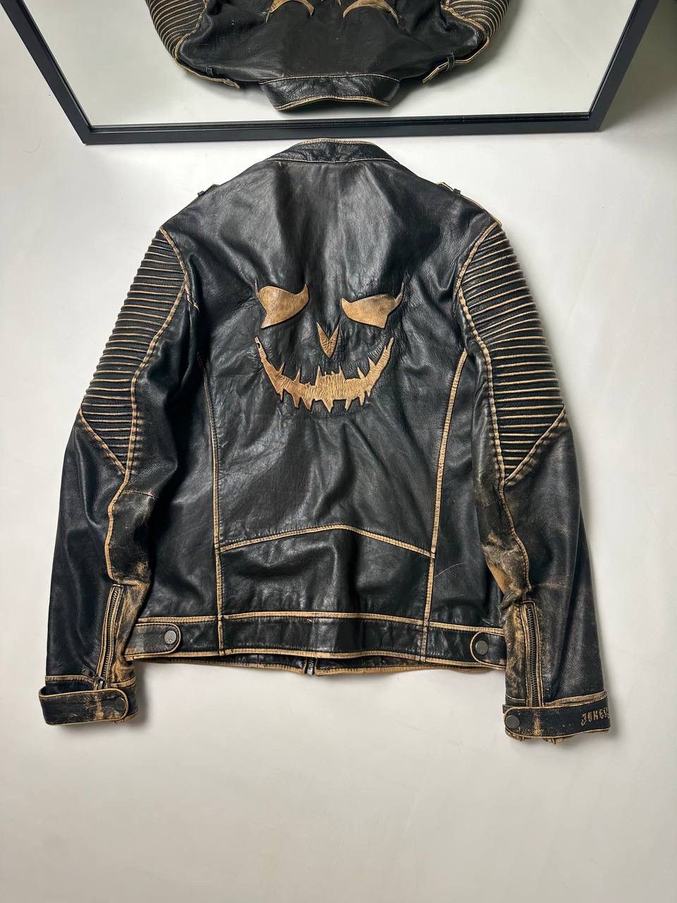 DC Comics 2016s Suicide Squad Joker Leather Jacket Vintage RARE🔥 Size US M / EU 48-50 / 2 - 3 Thumbnail