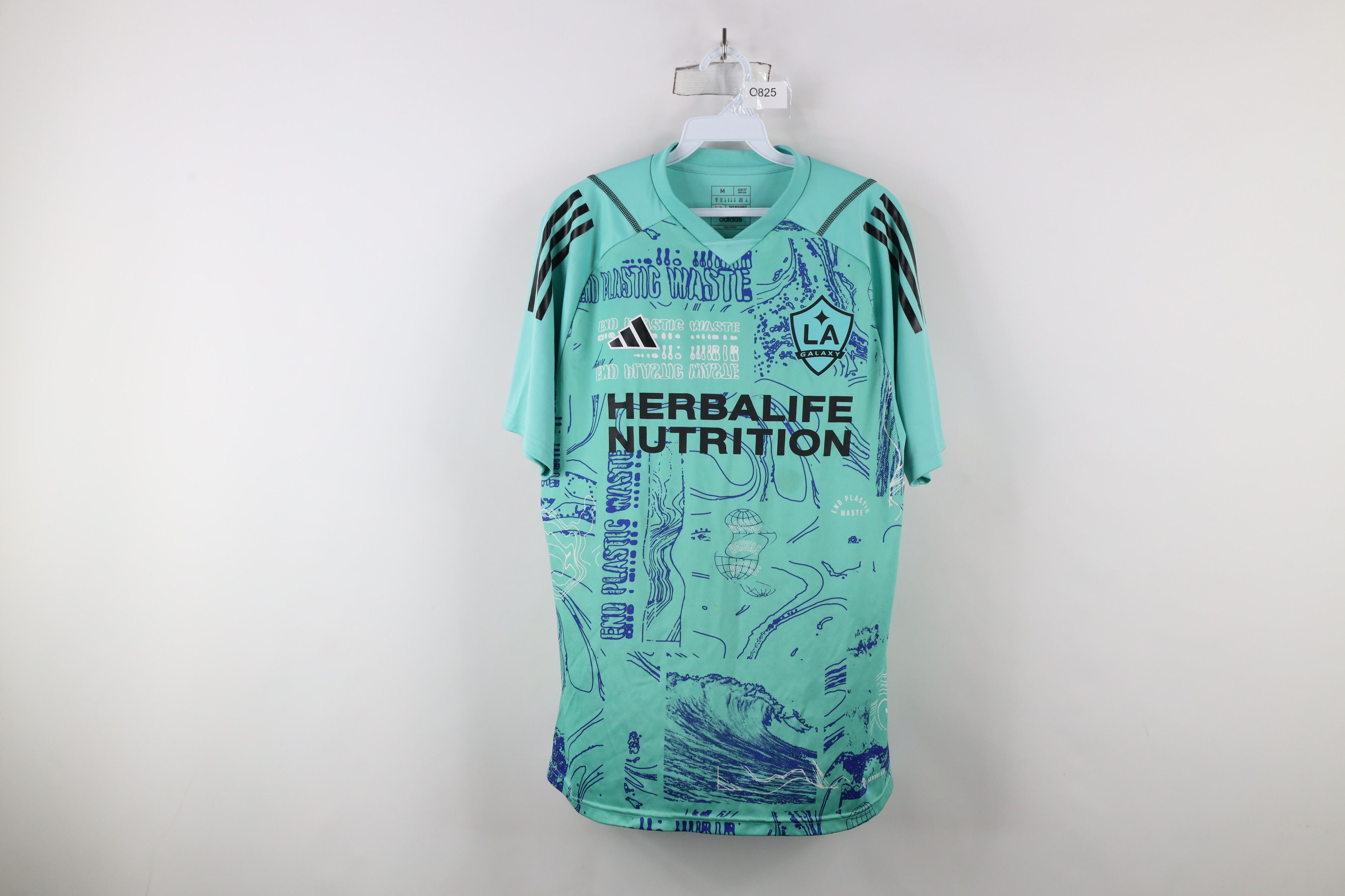 Adidas × Vintage Adidas Slim Fit Tiro Graphic LA Galaxy Soccer Jersey Futbol Size US M / EU 48-50 / 2 - 1 Thumbnail