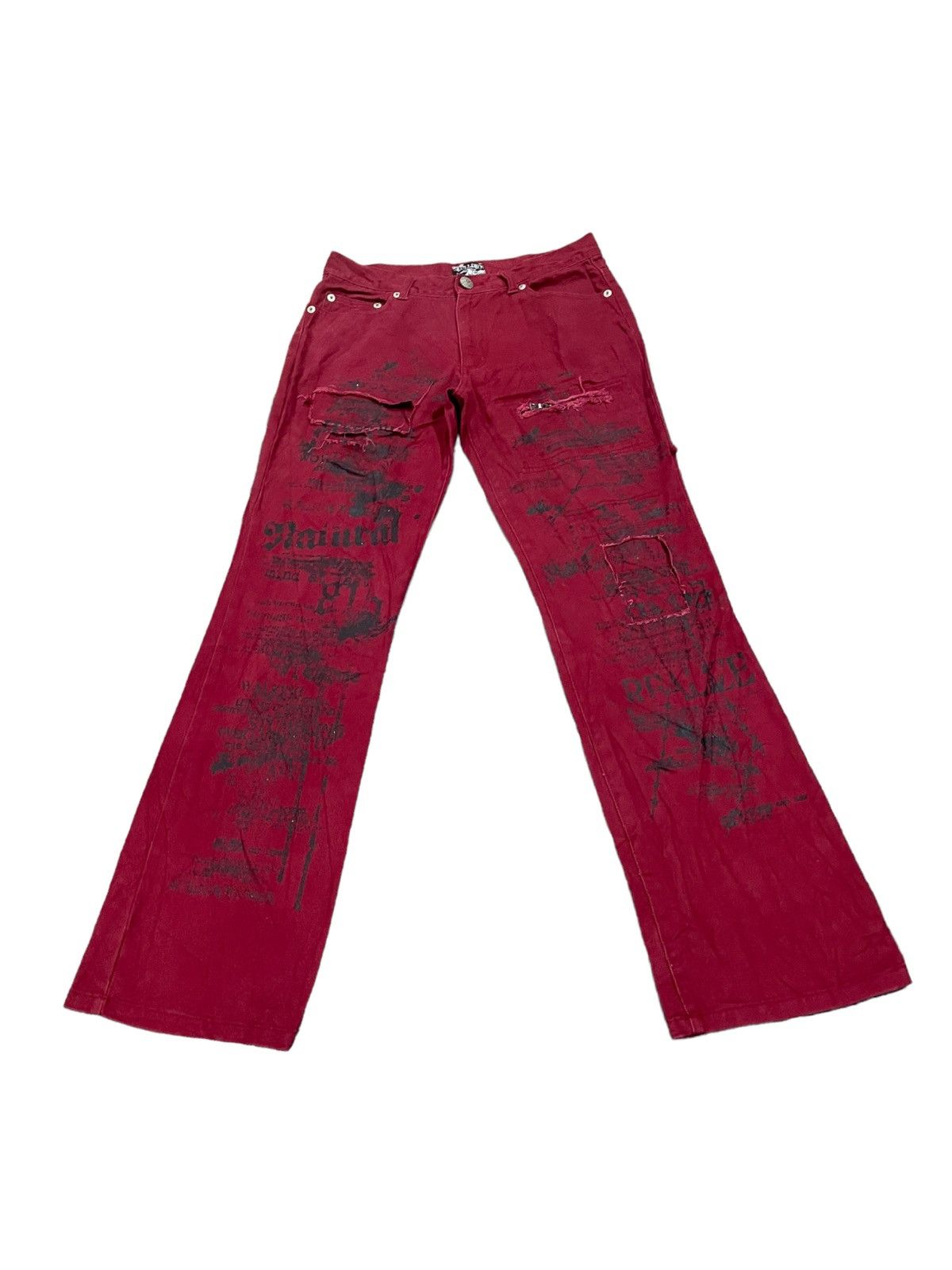 If Six Was Nine × Japanese Brand × Le Grande Bleu (L.G.B.) Japanese Skulldeos Bones Of Cerebral Cranium Jeans Size US 32 / EU 48 - 10 Thumbnail