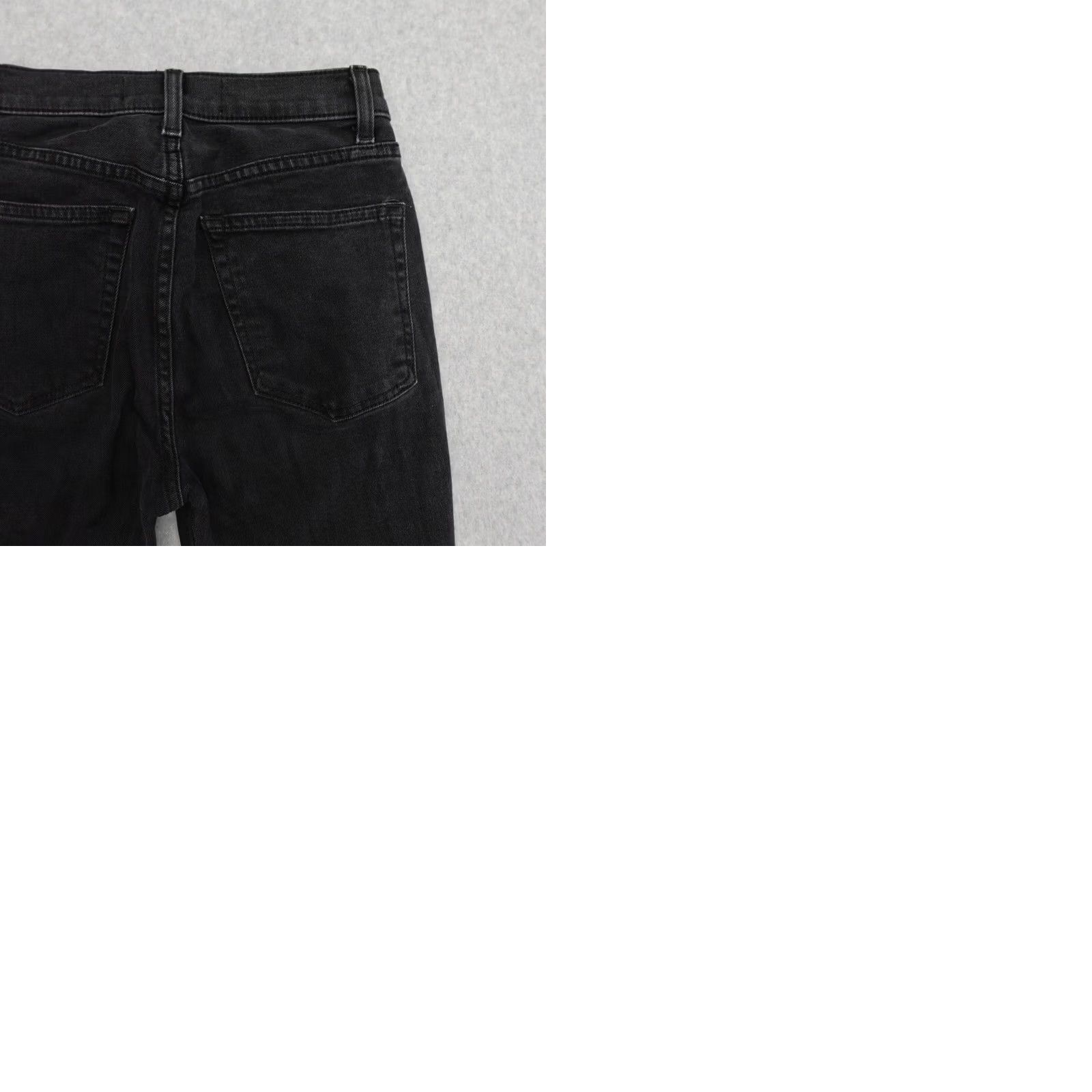 Reformation VINTAGE Reformation Jeans Womens 24 Black Button Fly Serena High Skinny Denim 24x29 Size 42" / US 20 - 10 Thumbnail