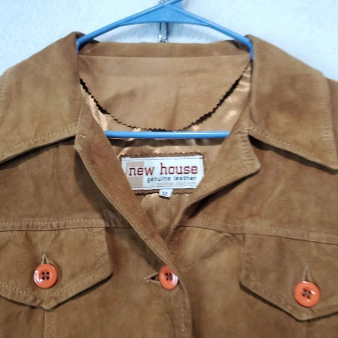 Vera Pelle VINTAGE Vera Pelle Brown Suede Italian Leather Jacket Boho Hippie Size M Women Regular Jacket Size M / US 6-8 / IT 42-44 - 7 Thumbnail