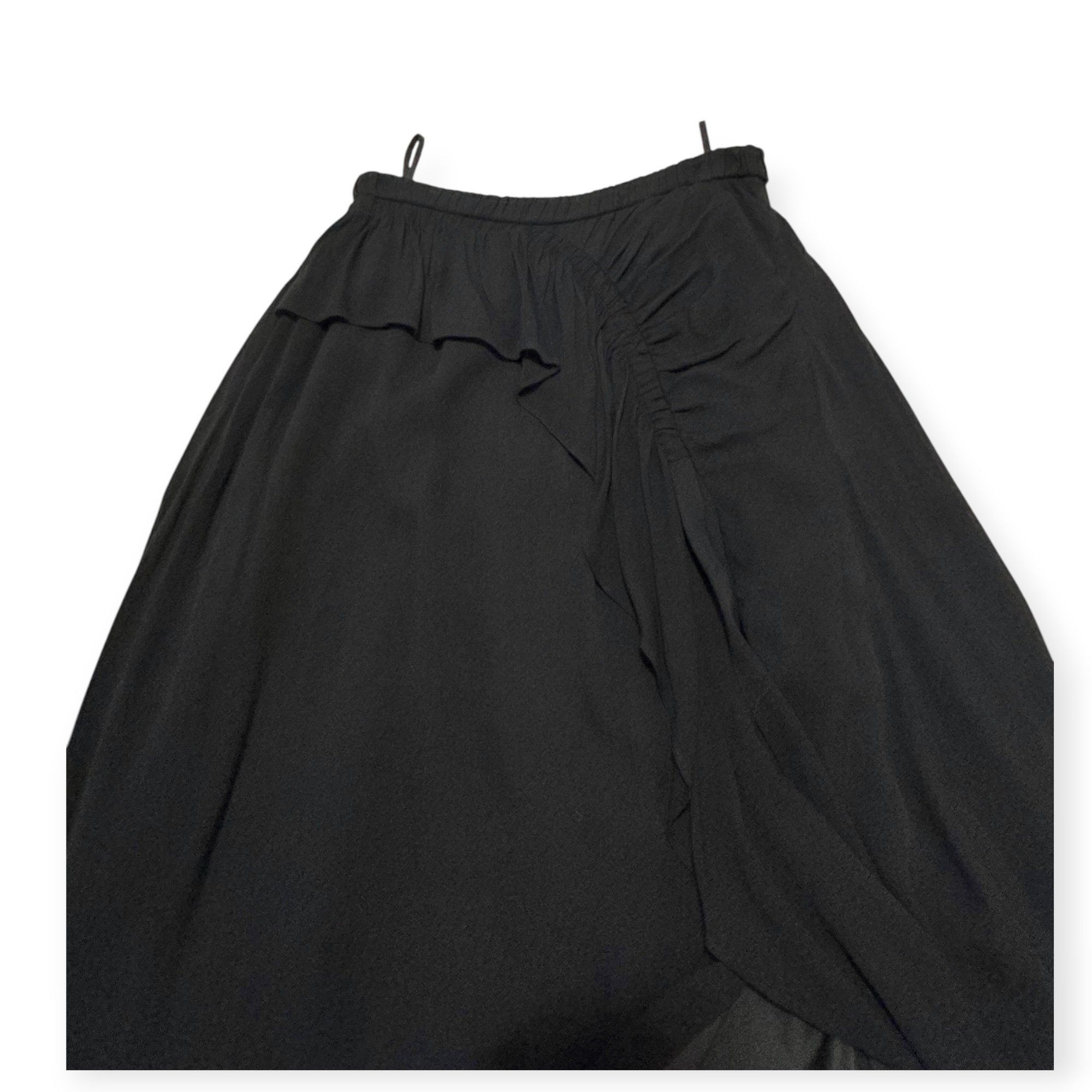 Ulla Johnson Ulla Johnson Sofia Ruffled Crepe Midi Skirt, Black, Size 4, Size 27" / US 4 / IT 40 - 8 Thumbnail