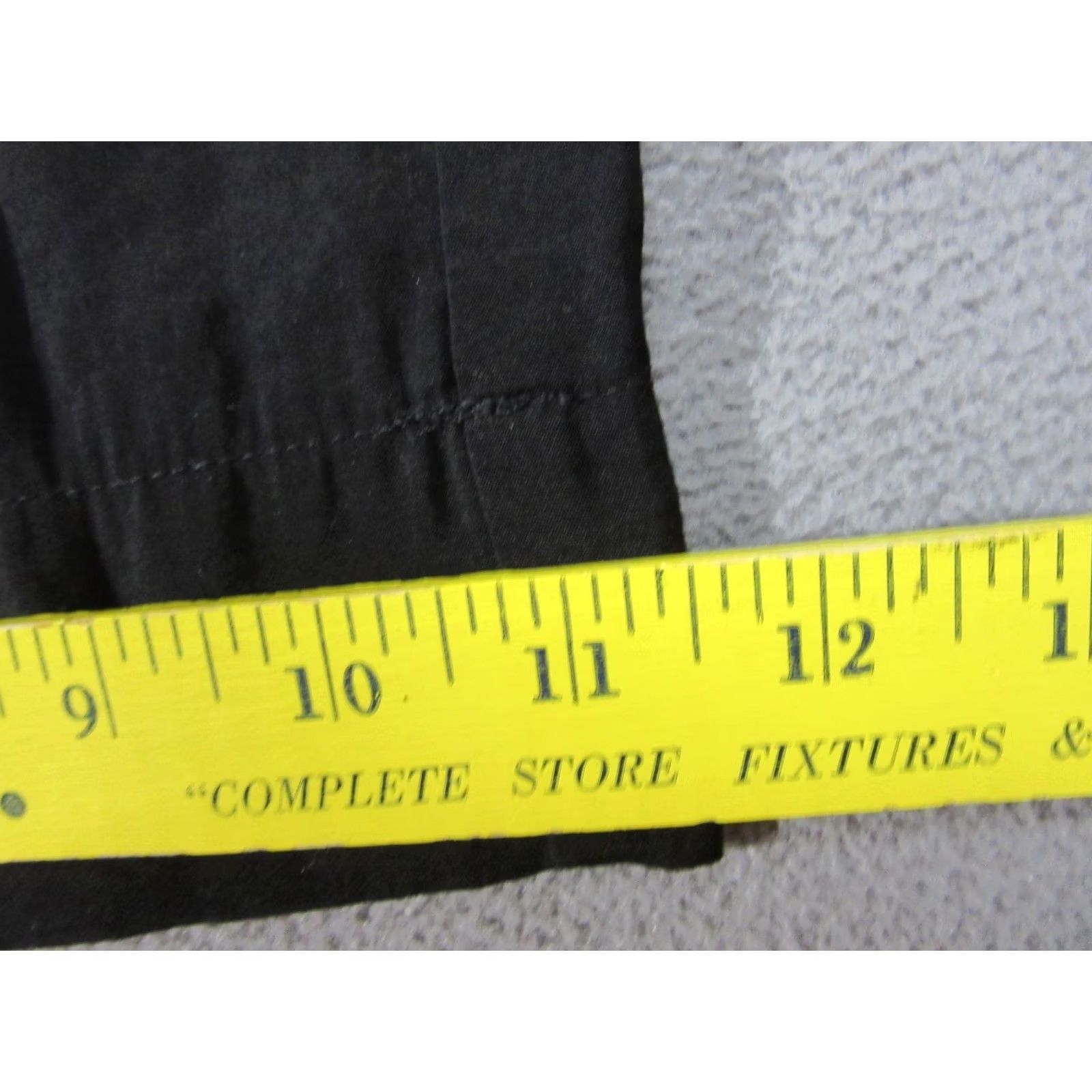 Madewell Madewell Pants Women SP Small Petite Black Crinkled Crepe Straight-Leg Crop Size 28" / US 6 / IT 42 - 2 Thumbnail