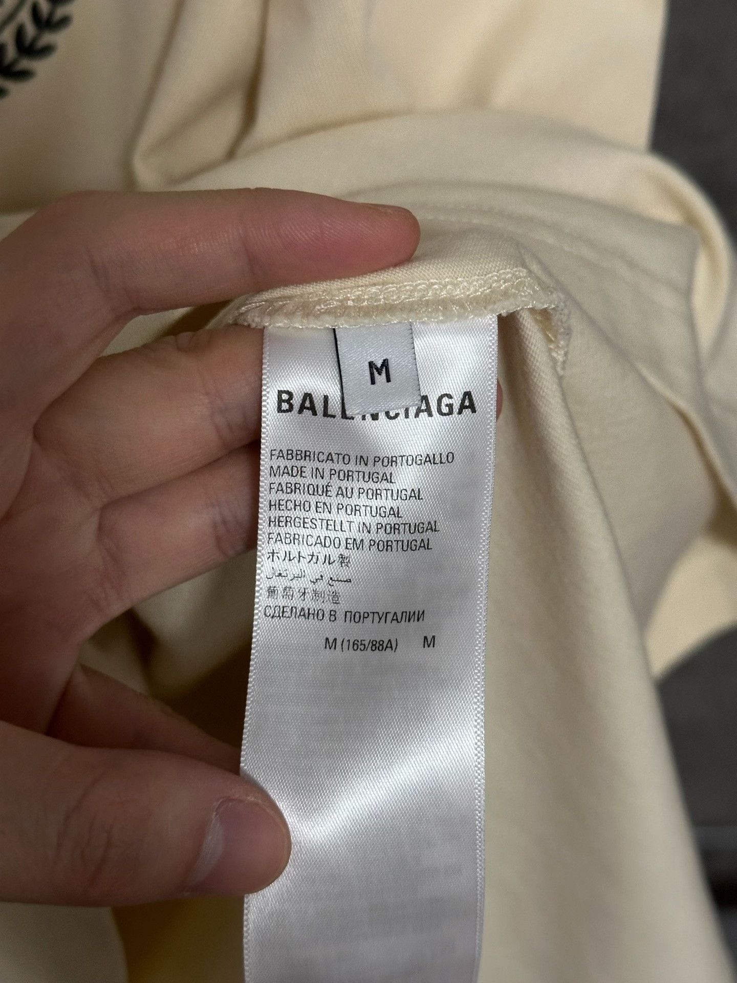 Balenciaga Balenciaga Scissors Wheat Ear Short-Sleeve T-Shirt Size US M / EU 48-50 / 2 - 3 Thumbnail