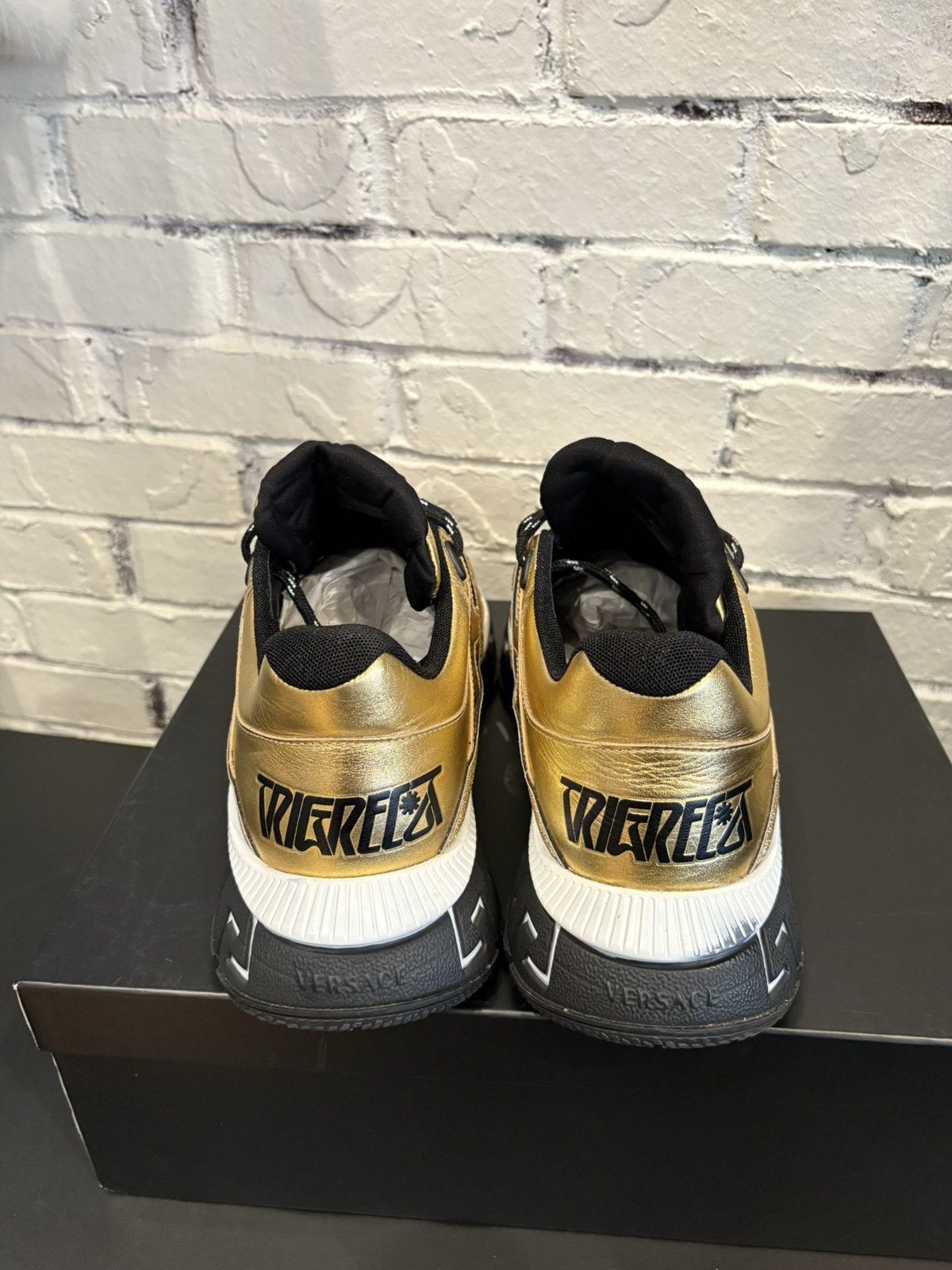 Versace Versace Trigreca Sneakers Gold Clean OG Size 45 Size US 12 / EU 45 - 3 Thumbnail
