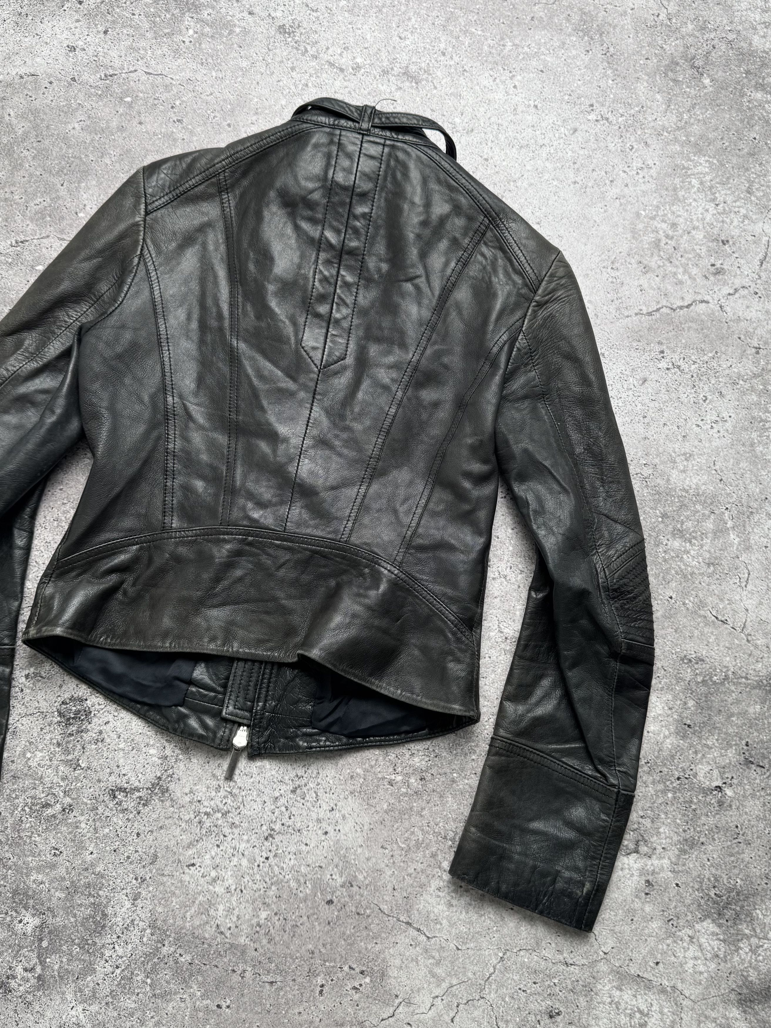 Vintage Vintage Faded Leather Cropped Jacket C5(V405)(E8) Size XS / US 0-2 / IT 36-38 - 13 Thumbnail