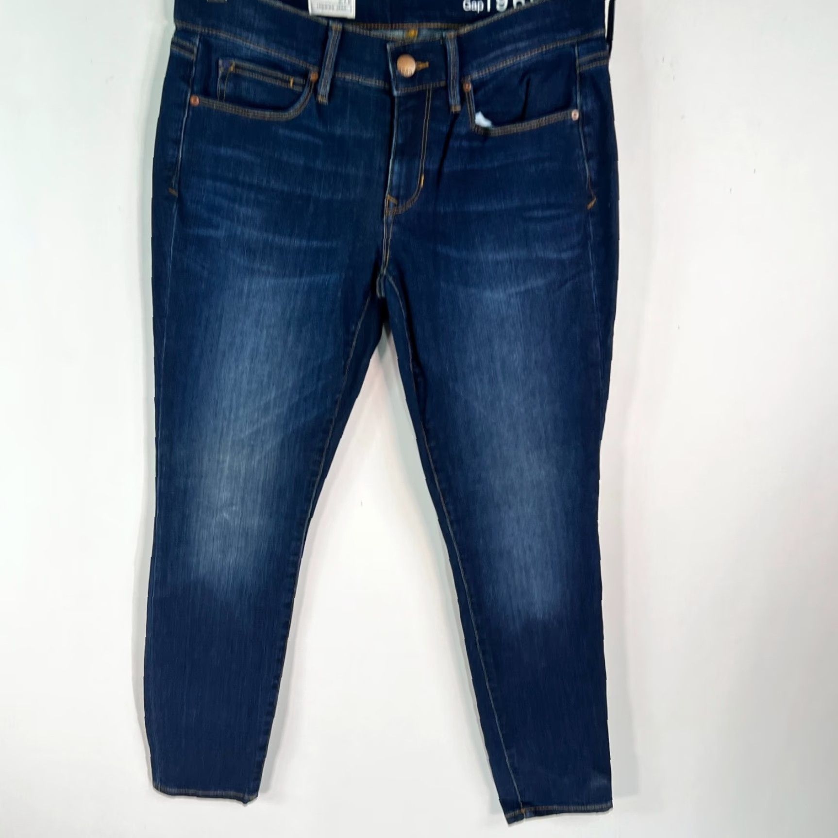 Gap Gap 1969 Jeans Women's Regular Denim Blue 27 P 30x28 Regular Rise Mid 5-Pocket Belt Loops Size 27" / US 4 / IT 40 - 3 Thumbnail