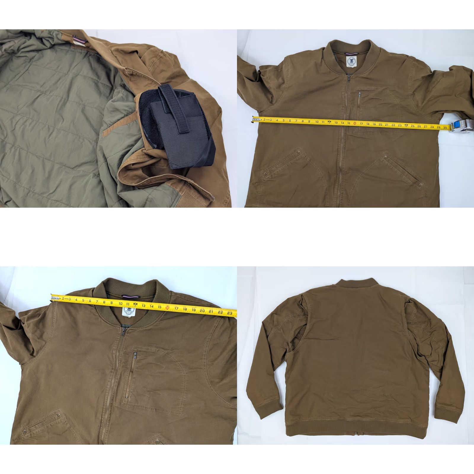 Vintage NRA Bomber Jacket Category: Jacket 3XL Men Brown Canvas Insulated Concealed Carry Vintage Tag 90s 2000s Oversight: 3XXX Size US XXL / EU 58 / 5 - 8 Thumbnail