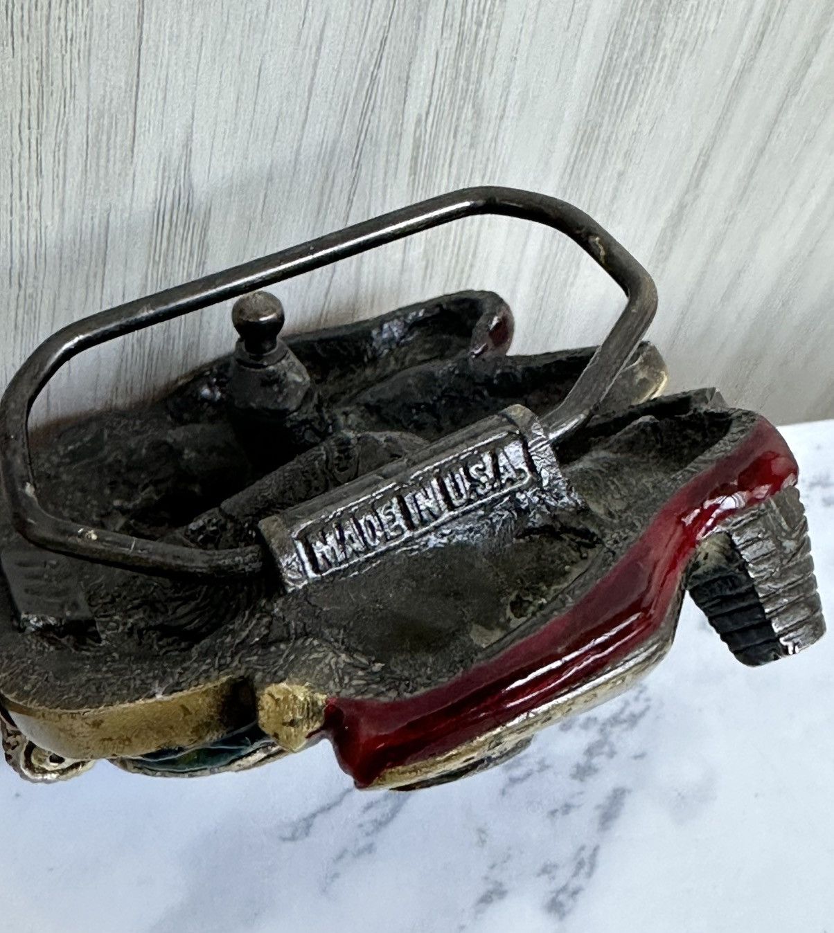 Vintage Vintage 1982s Brass Belt Buckle Knocking Boots Cowboy USA Size ONE SIZE - 7 Thumbnail