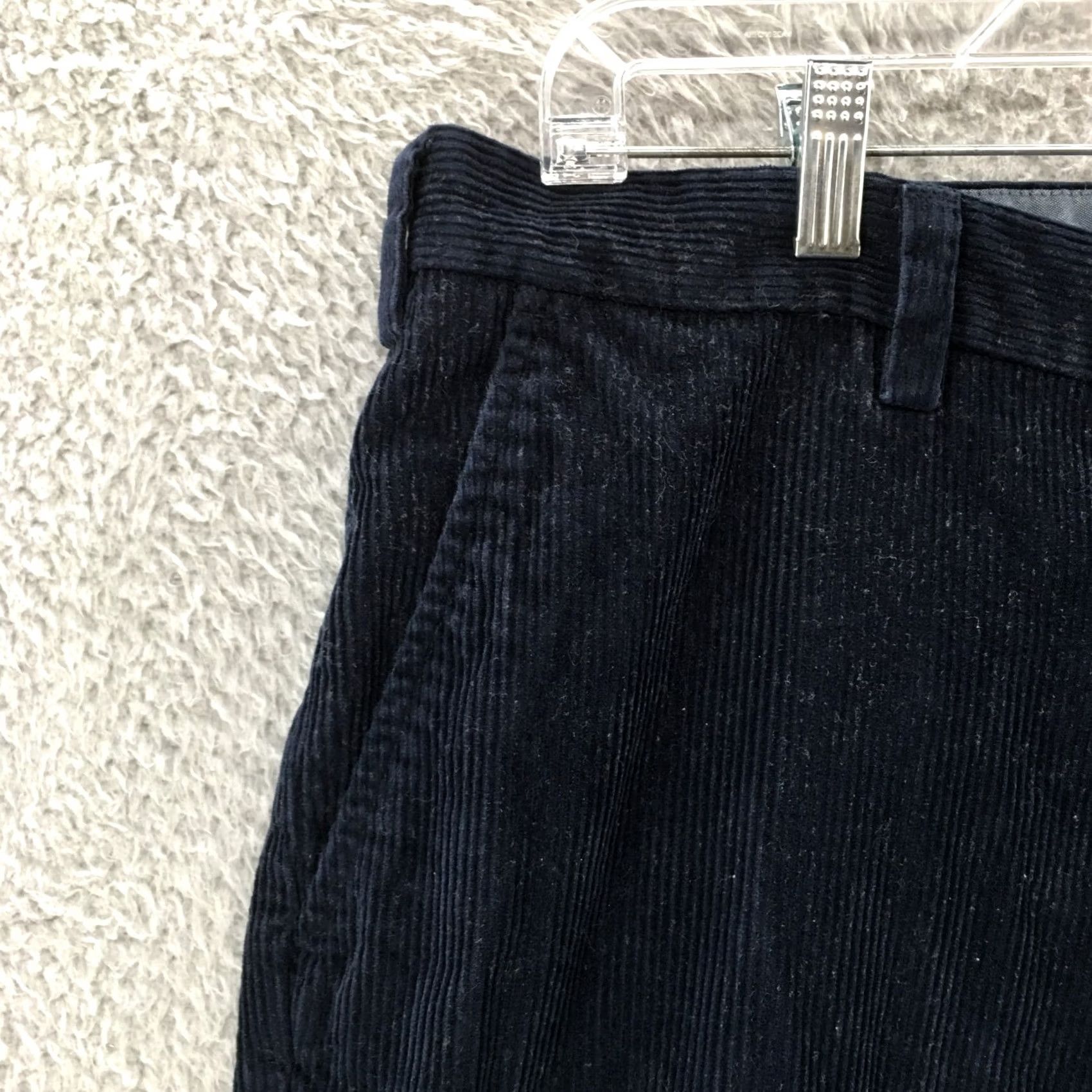 Nautica Nautica Corduroy The Deck Pants Mens 38x34 Blue Classic Fit Zip Shirt Size US 38 / EU 54 - 3 Thumbnail