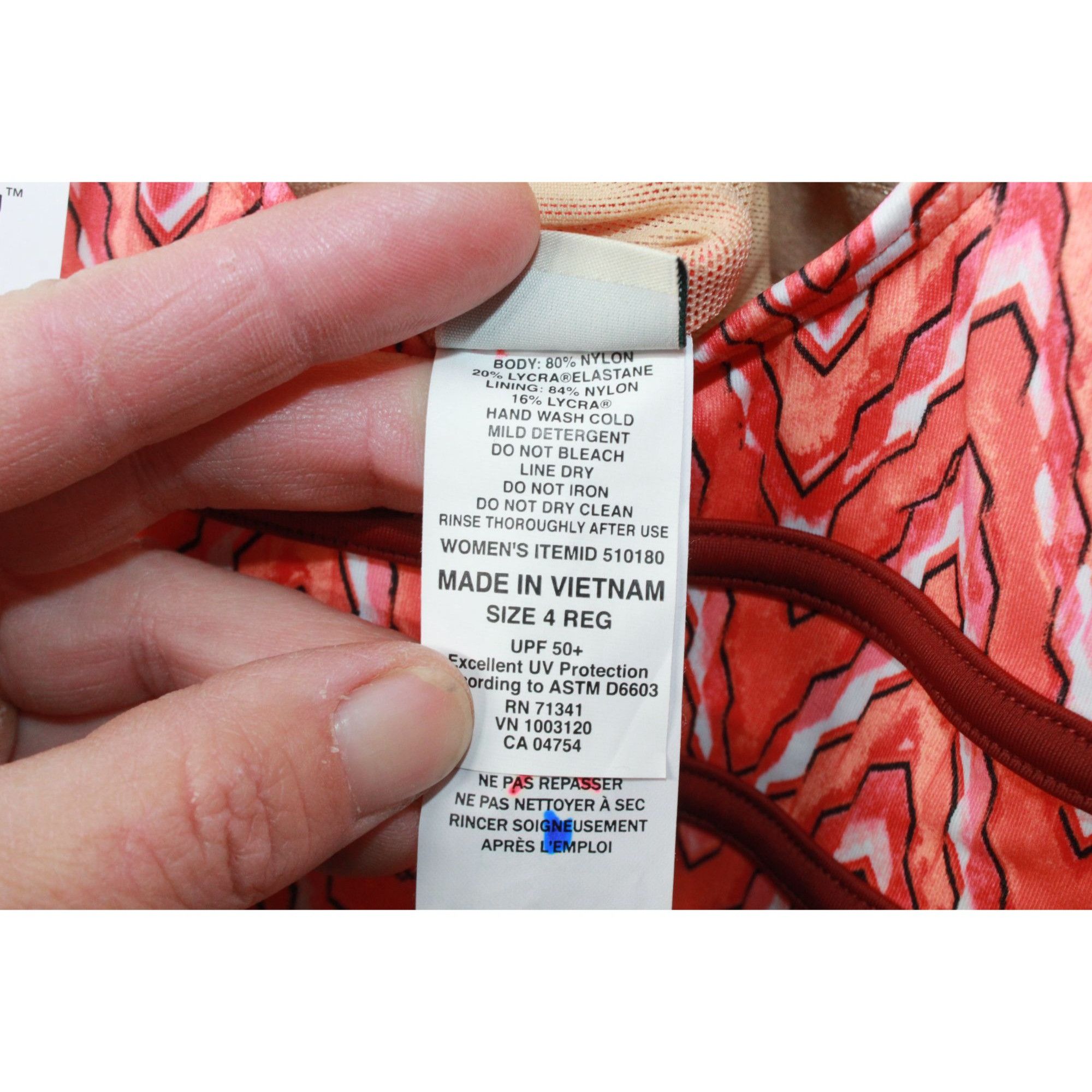 L.L. Bean LL Bean Tankini Swimsuit Top Lined Cups Print Size 4 Size S / US 4 / IT 40 - 8 Thumbnail