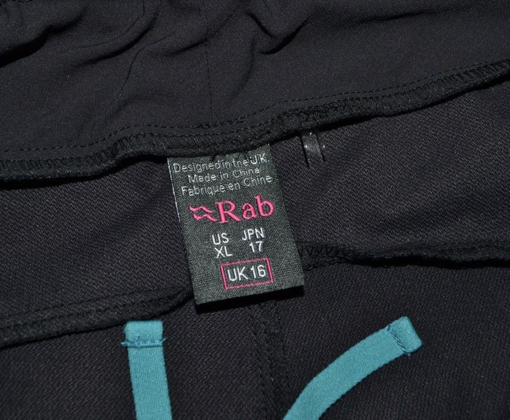 Rab Rab Elevation Pants Black Walking Hiking Trousers Leggins Size 34" / US 12 / IT 48 - 7 Thumbnail