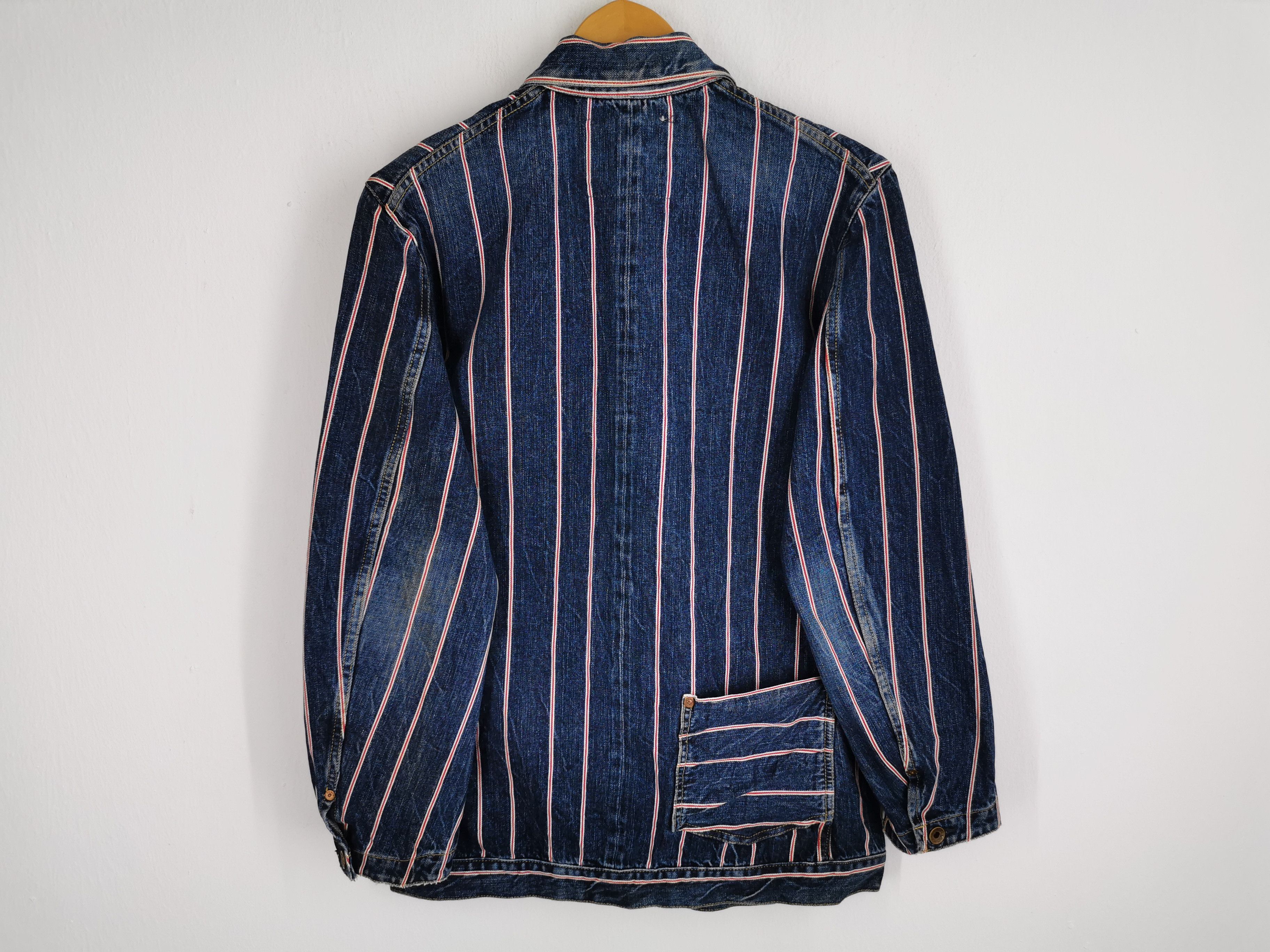 Edwin Vintage 90s Edwin Grand Blue Selvedge Denim Jacket Size M Size US M / EU 48-50 / 2 - 2 Thumbnail