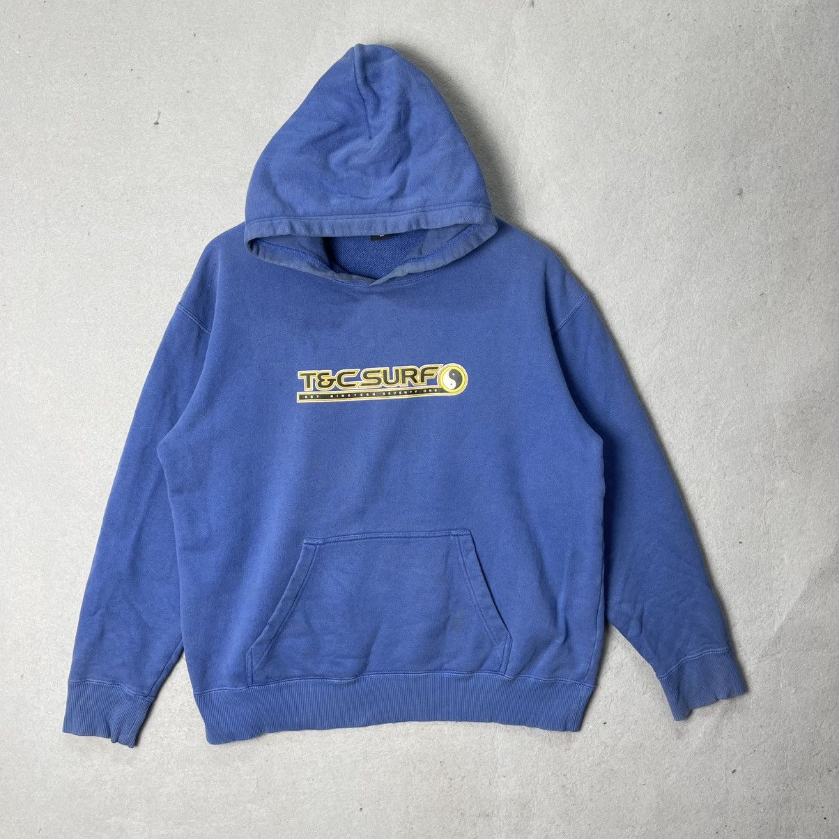 Vintage Vintage T&C Surf Hawaii Logo Hoodie Blue Streetwear Size US M / EU 48-50 / 2 - 1 Thumbnail