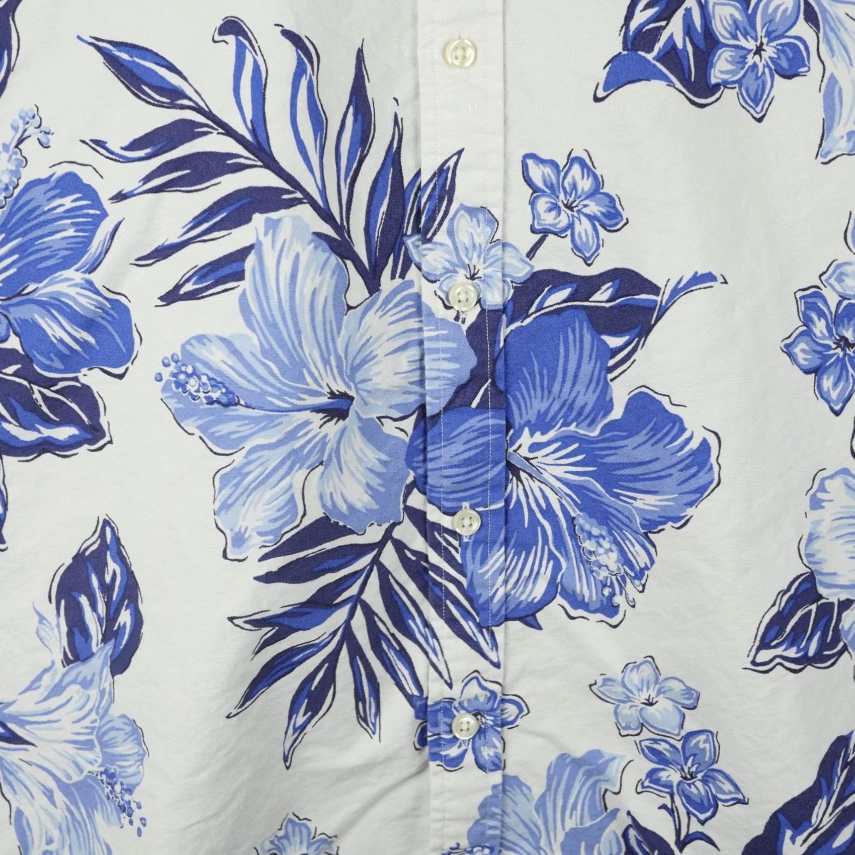 Ralph Lauren Ralph Lauren Shirt Mens XL Blue Floral Hawaiian Button Up Slim Fit Short Sleeve Size US XL / EU 56 / 4 - 3 Thumbnail