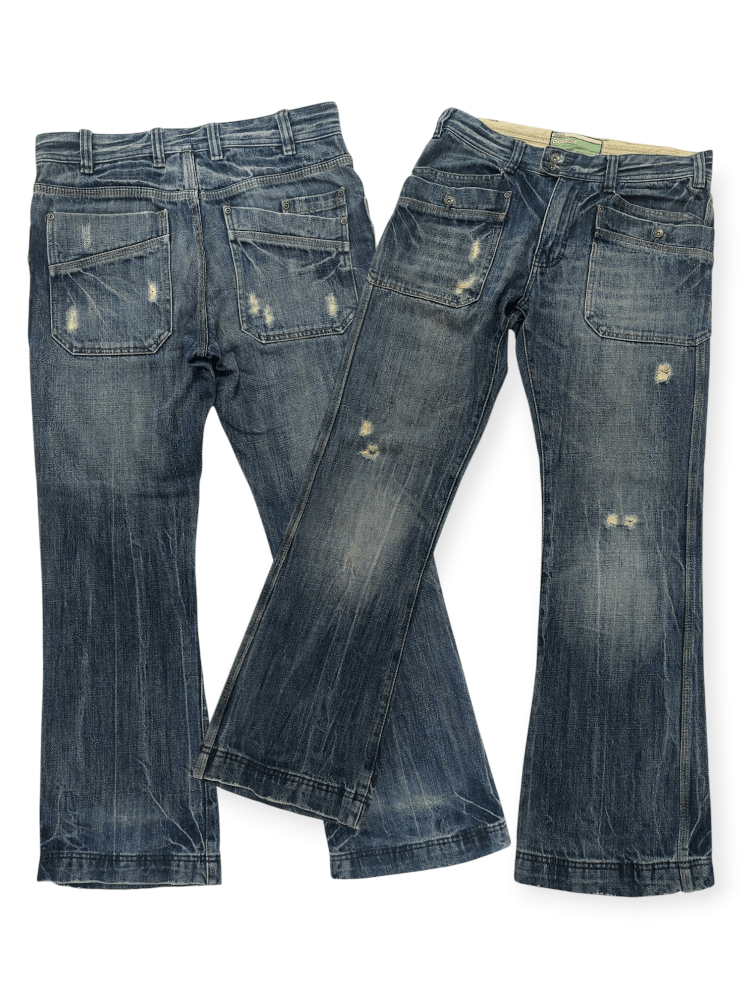 Designer Flare Big Pocket Baggy Denim Size US 30 / EU 46 - 1 Thumbnail